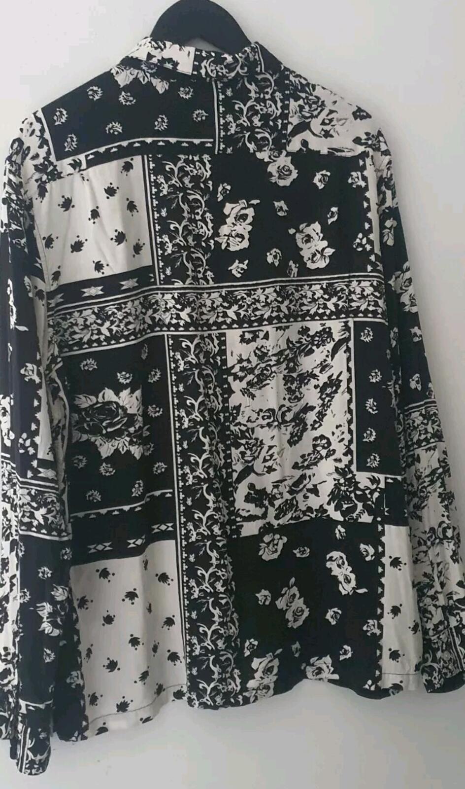 SS16 Supreme Paisley Shirt rayon long sleeve L/S size L Large black