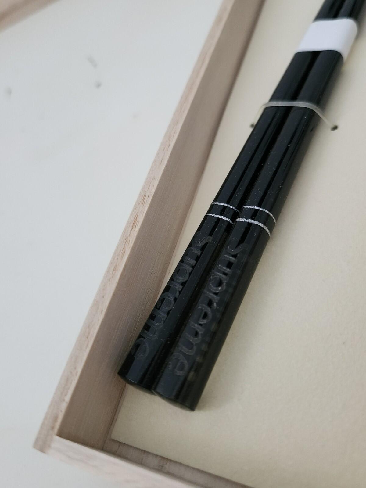 FW23 Supreme Chopsticks Set Black New Made In Japan