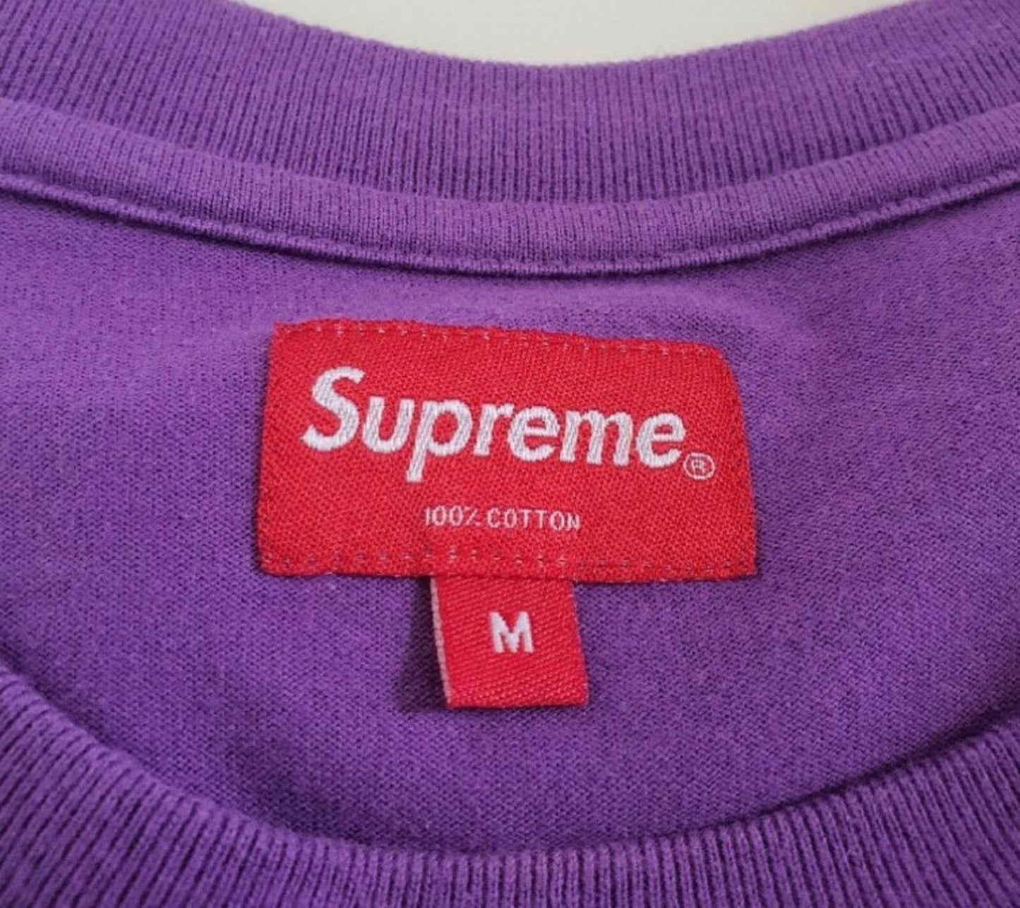 SS19 Supreme Flags L/S Top Violet Size M