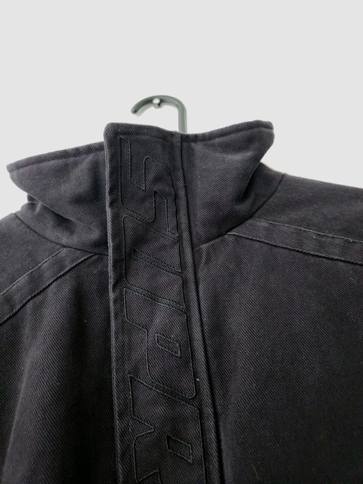 HW22 Supreme Brushed Twill Zip Jacke Größe S Klein Schwarz Twill Utility Herren