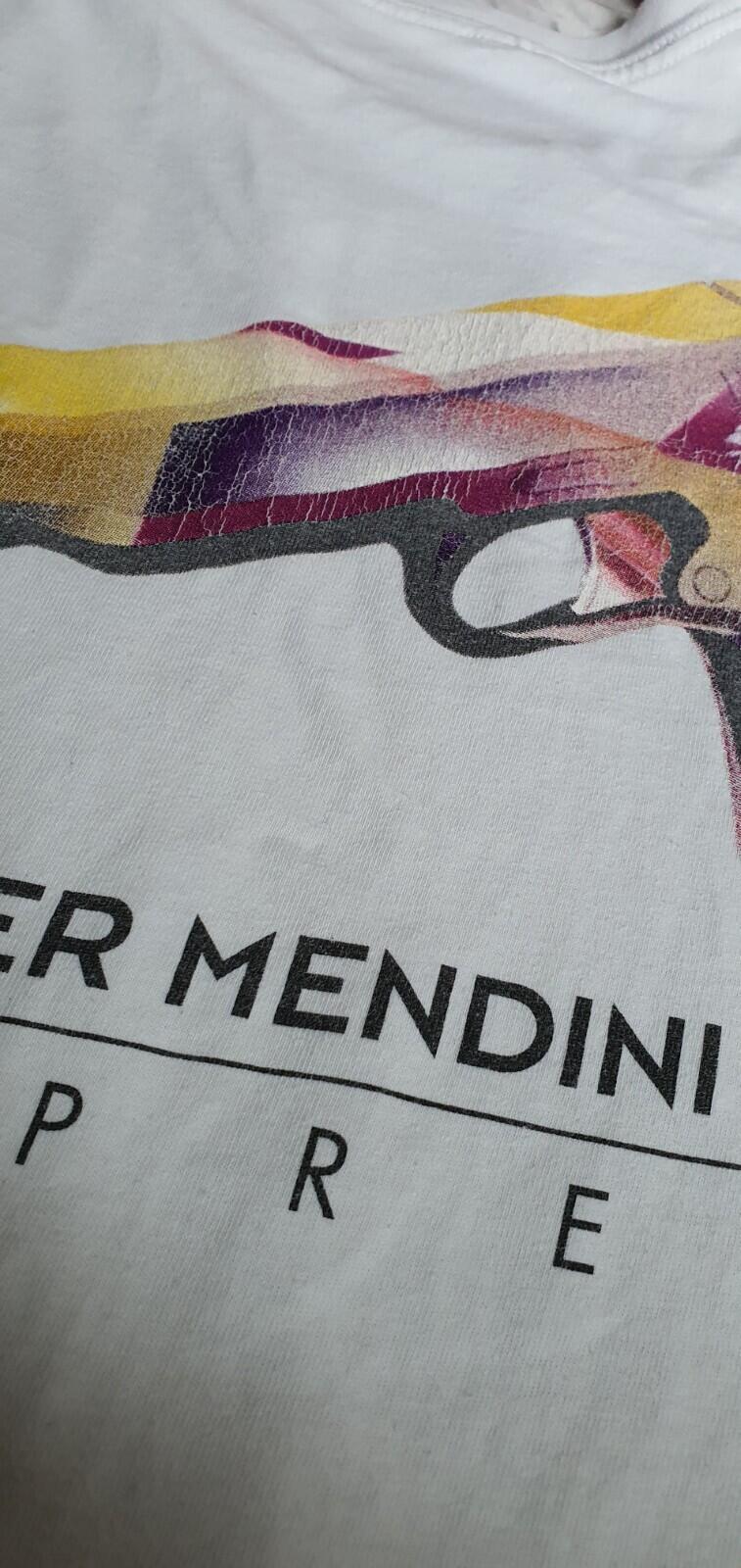 SS16 Supreme Mendini Gun weißes T-Shirt Größe XL Rar