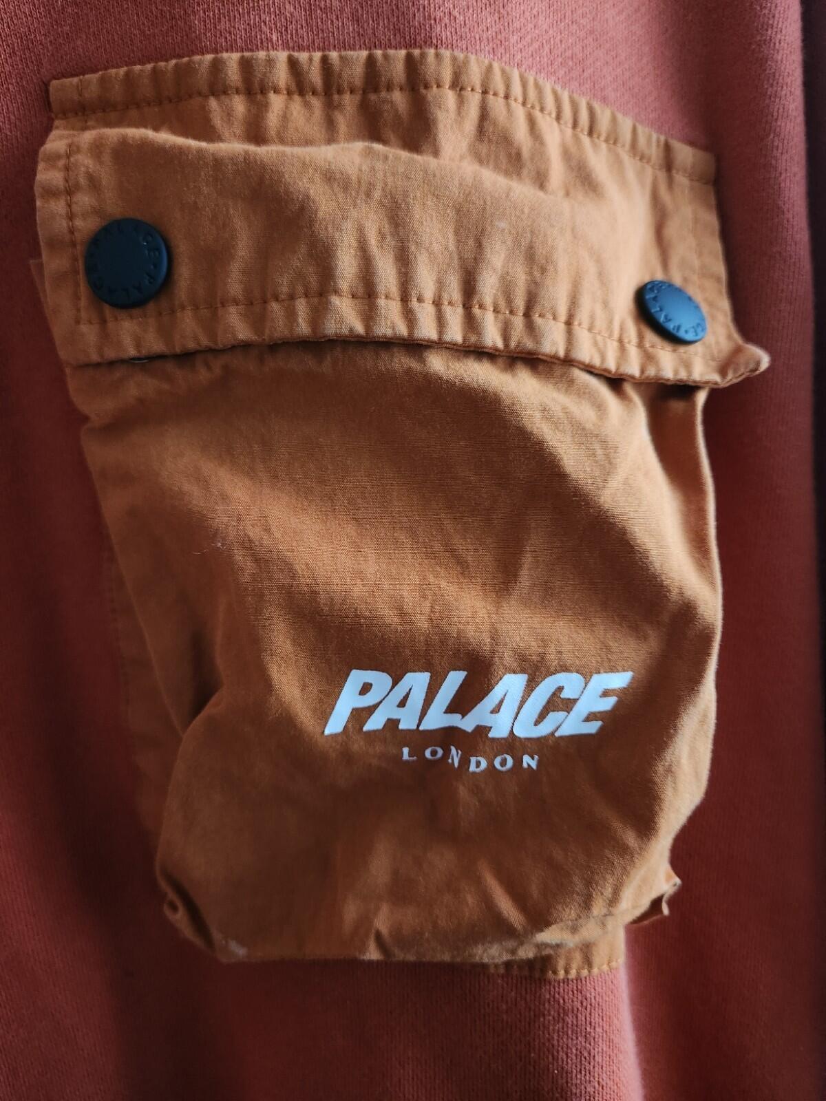 SS21 Palace C-Pocket Hoodie + Joggers Set L Large Orange Utility Skateboards