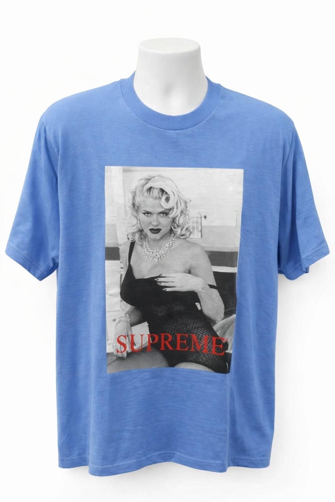 SS21 Supreme Anna Nicole Smith Tee Dusty Light Royal Size M