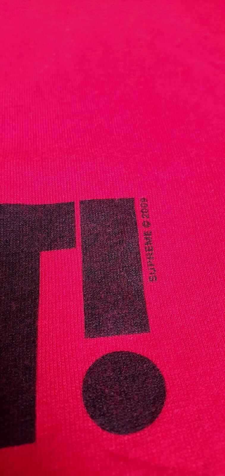 FW09 Supreme Deffest Baddest tee Red T-shirt Size L Large Vintage 2009 Very Rare