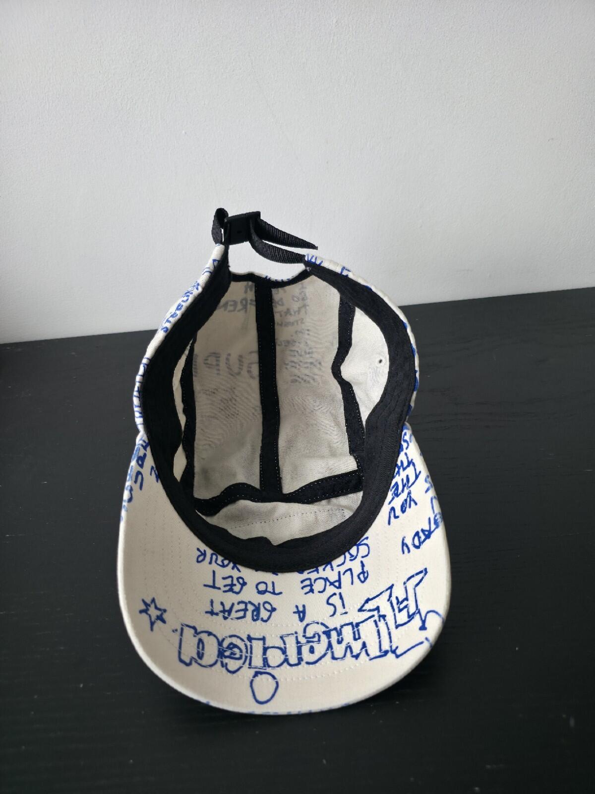 SS23 Supreme Gonz Poems Camp Cap White Mark Gonzales