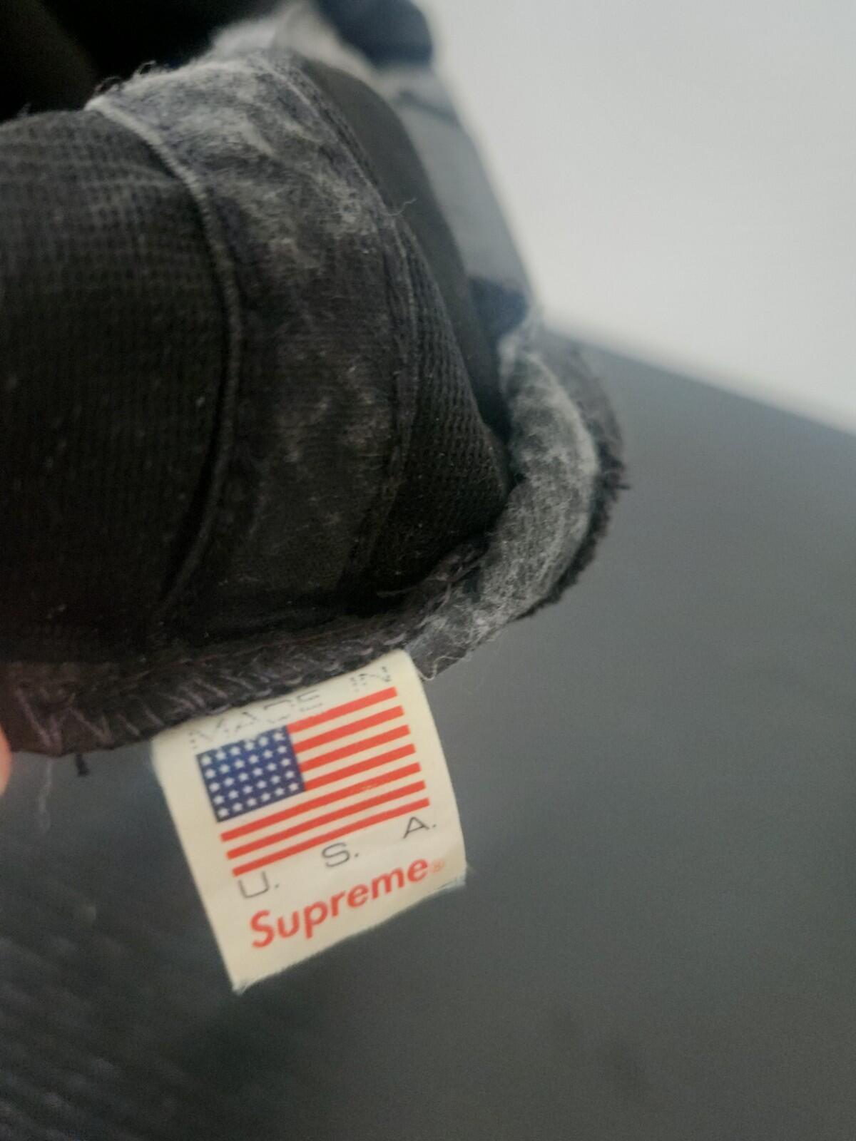 SS12 Supreme Supreme Links 5- Panel Black Yellow Vintage Cap 2012 Hat Made USA