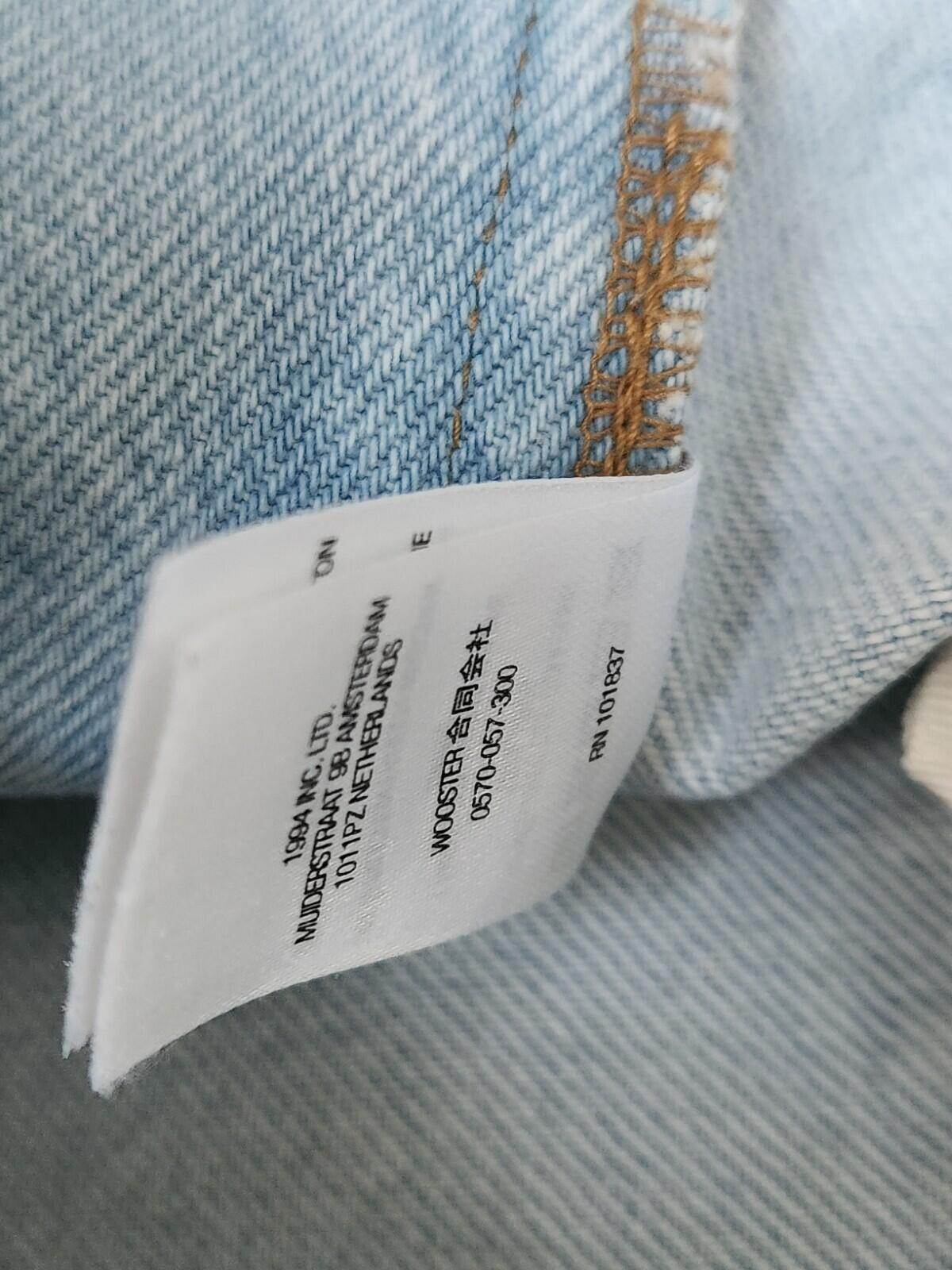 SS22 Supreme Double Knee Denim Utility Jeans Größe 32 W32 L32 Washed Blue Hose