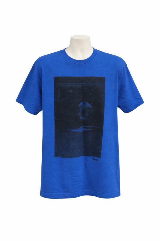 FW09 Supreme x Ari Marcopoulos Lafayette Tee Blue Size L