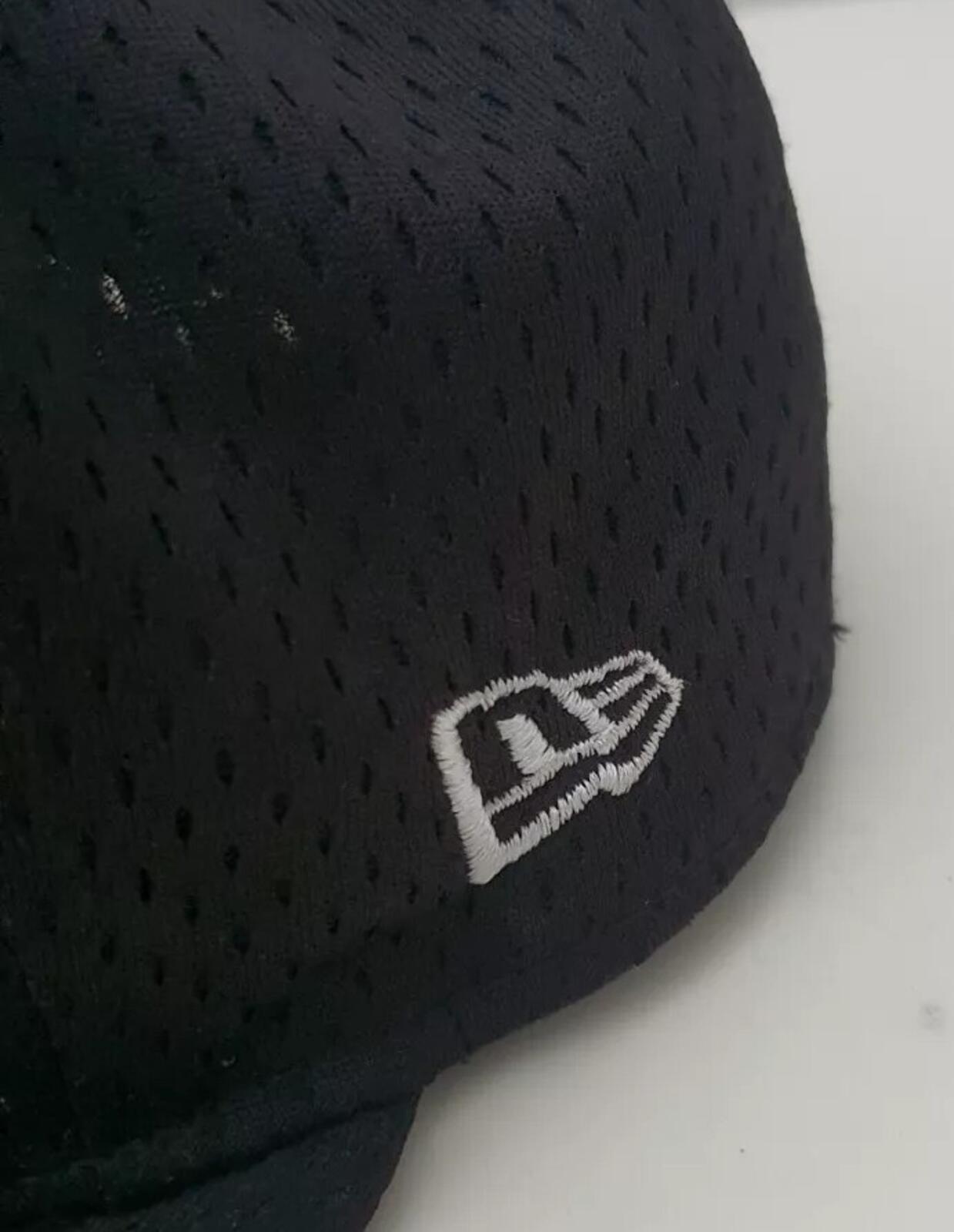 SS18 Supreme Mesh Box Logo New Era Black cap hat size 7 1/8 (56.8cm)