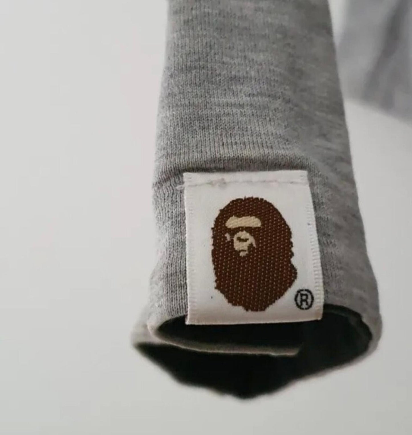 A BATHING APE reversible long sleeve tee Top Size M medium black Grey BAPE