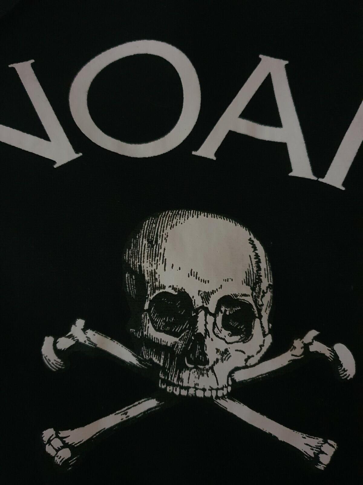 NOAH Jolly Roger black hooded sweatshirt size L large from 2015 hoodie