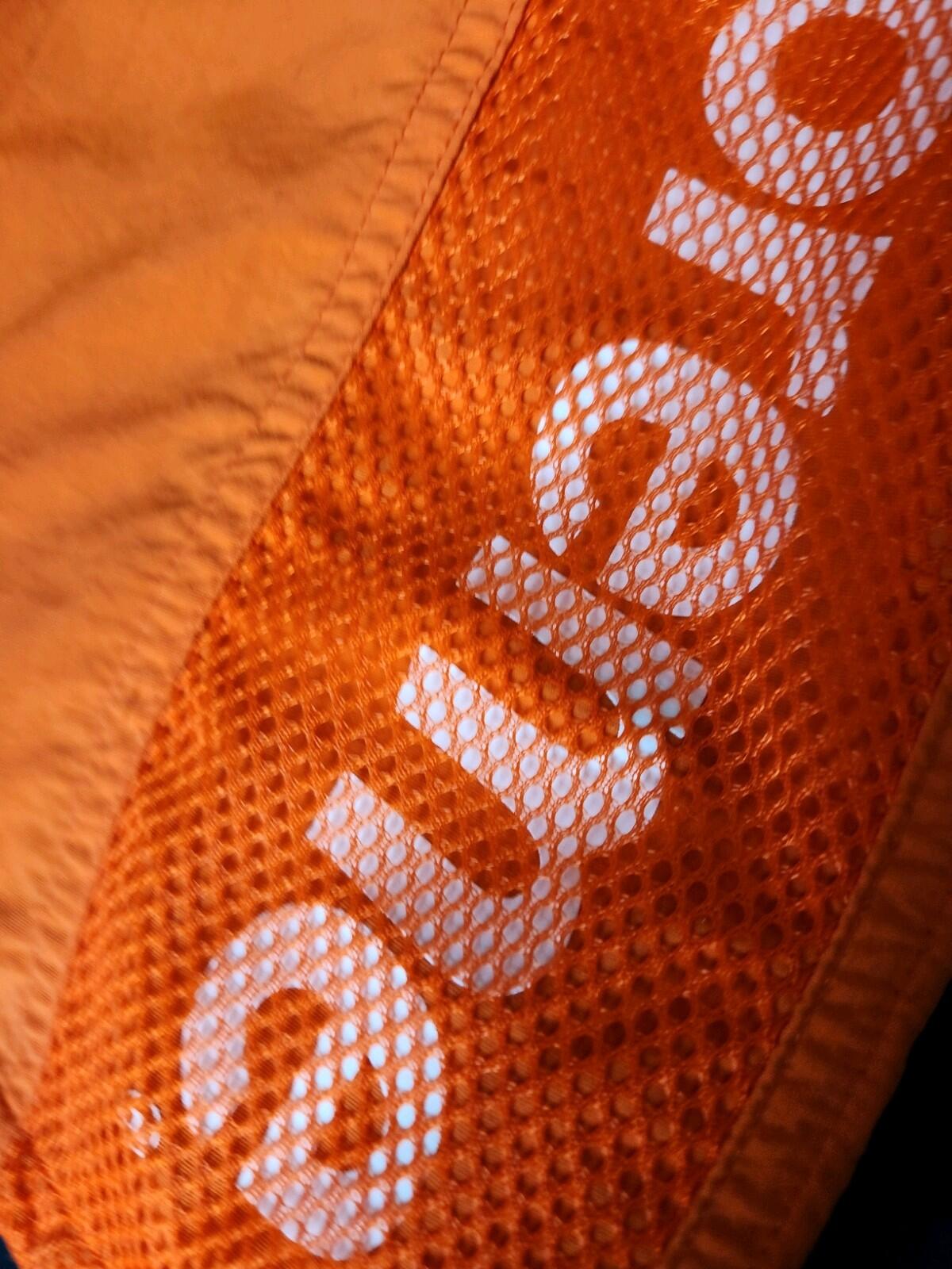 SS20 Supreme Mesh Panel Water Short Orange Swim Size L