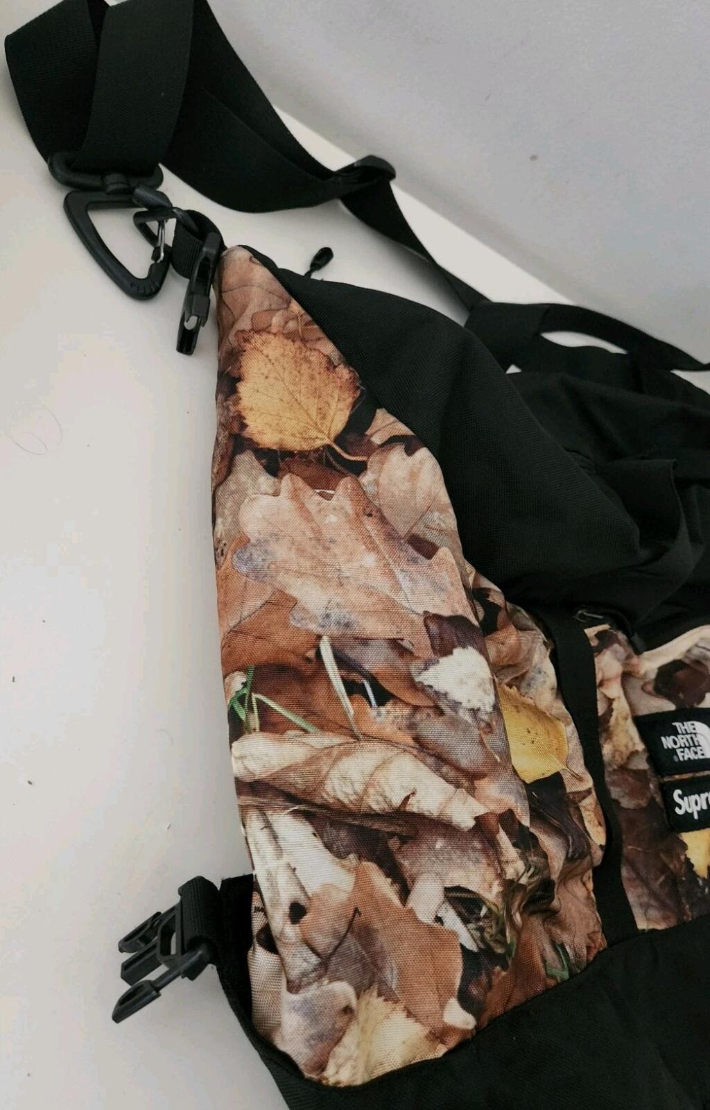 FW16 Supreme x The North Face Apex Duffle Bag Leaves TNF Nylon Duffel