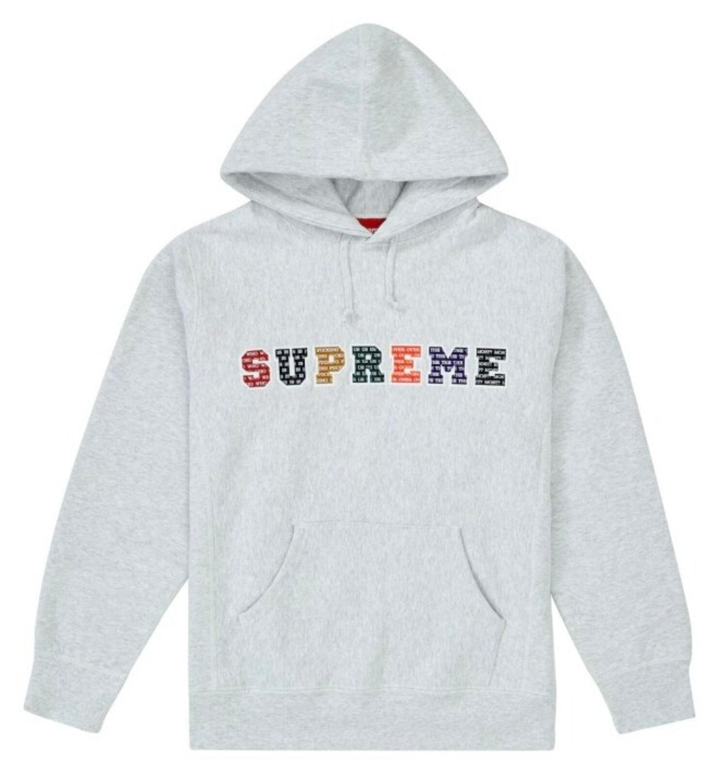 FW19 Supreme The Most Hooded Sweatshirt Heather Grey Size M