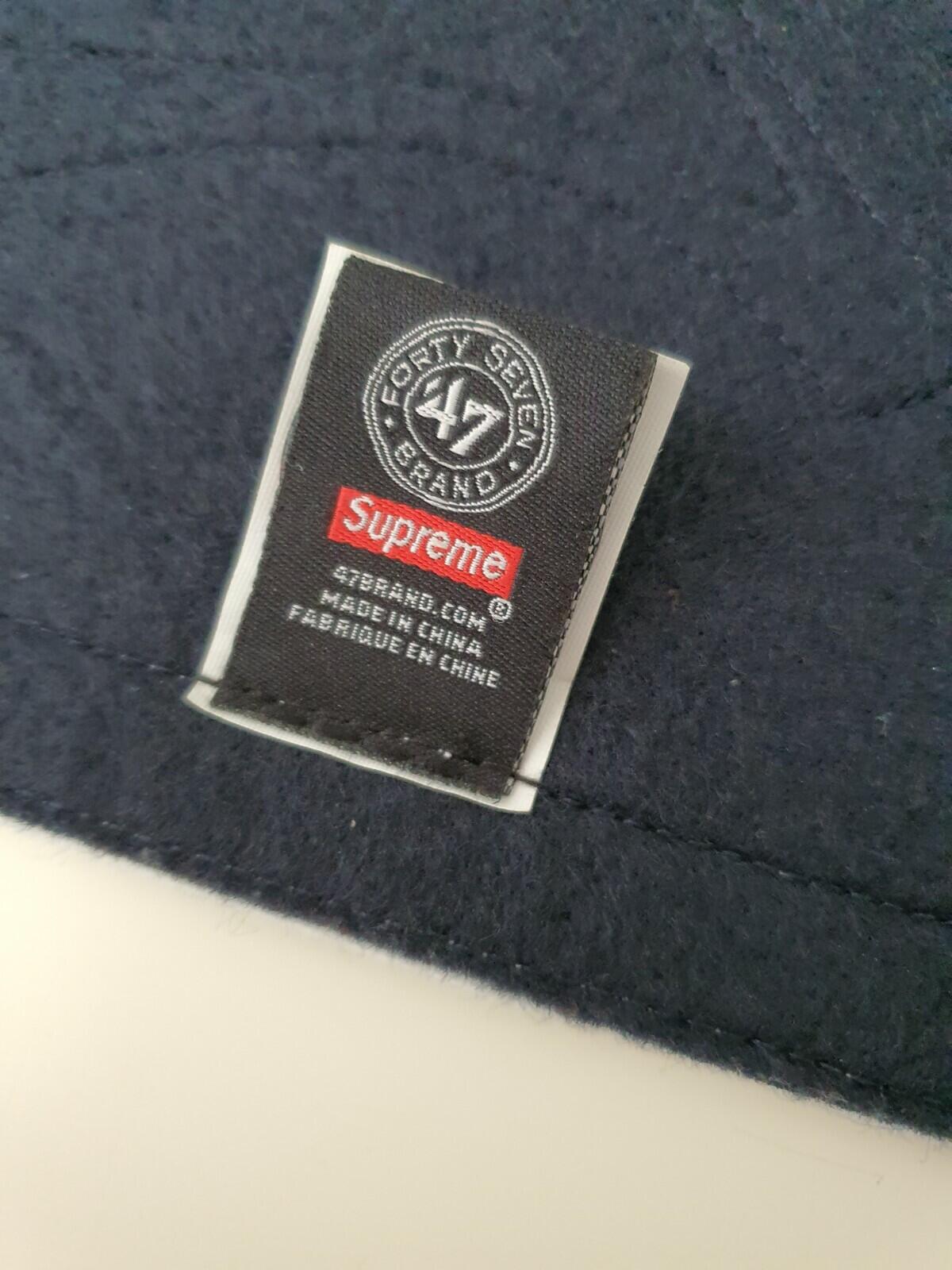 SS15 Supreme x New York Yankees Marineblau Wimpel Baseball Accessoire Selten