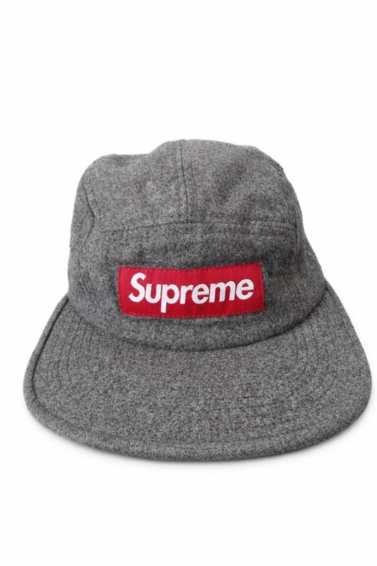 HW13 Supreme Loro Piana Woll Camp Cap Grau