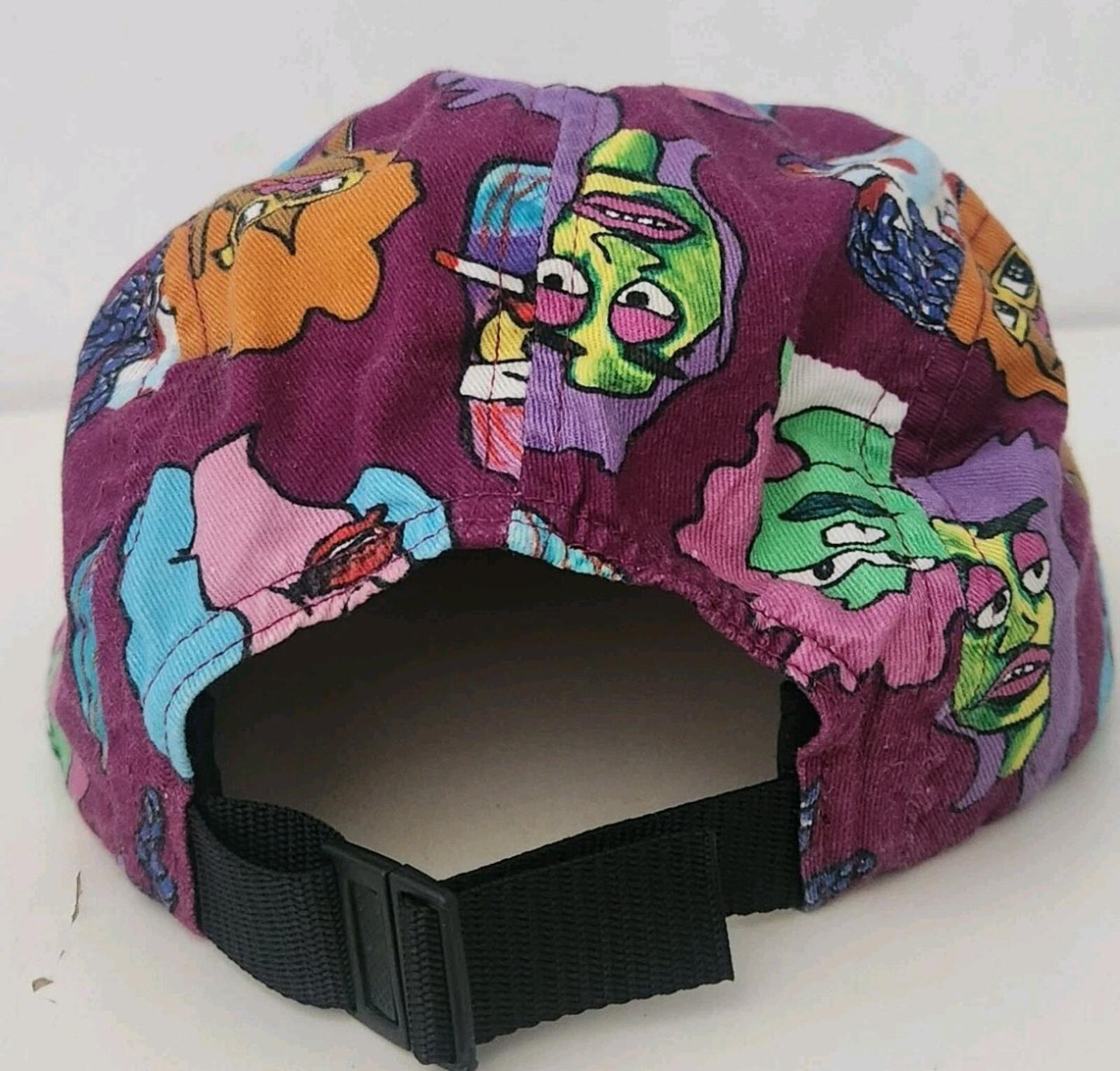 FW17 Supreme Gonz Heads camp cap burgundy box logo Mark Gonzales hat