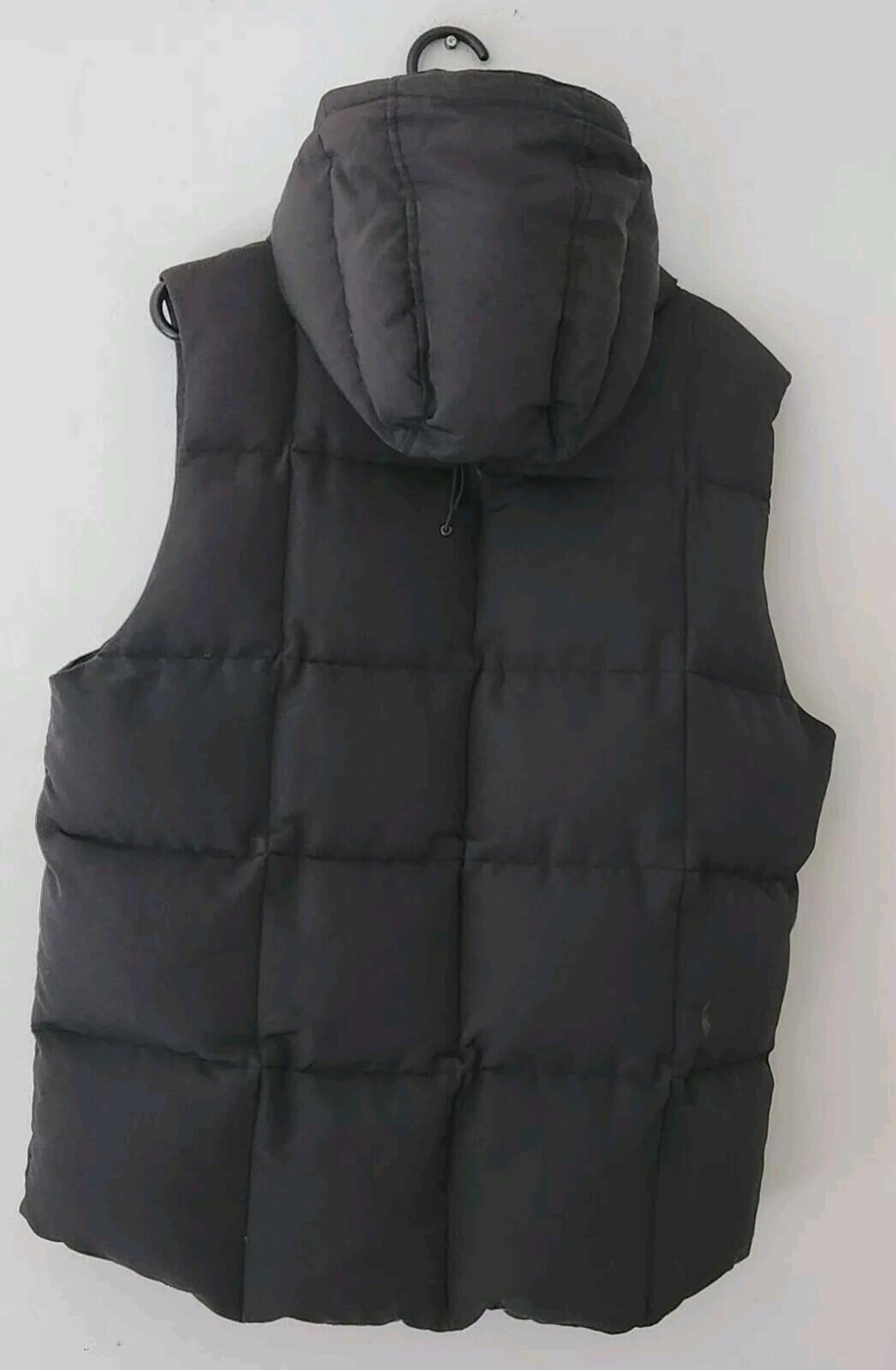 FW14 Supreme Iridescent puffy vest L Large Black Rare gilet 2014 Vintage Puffer