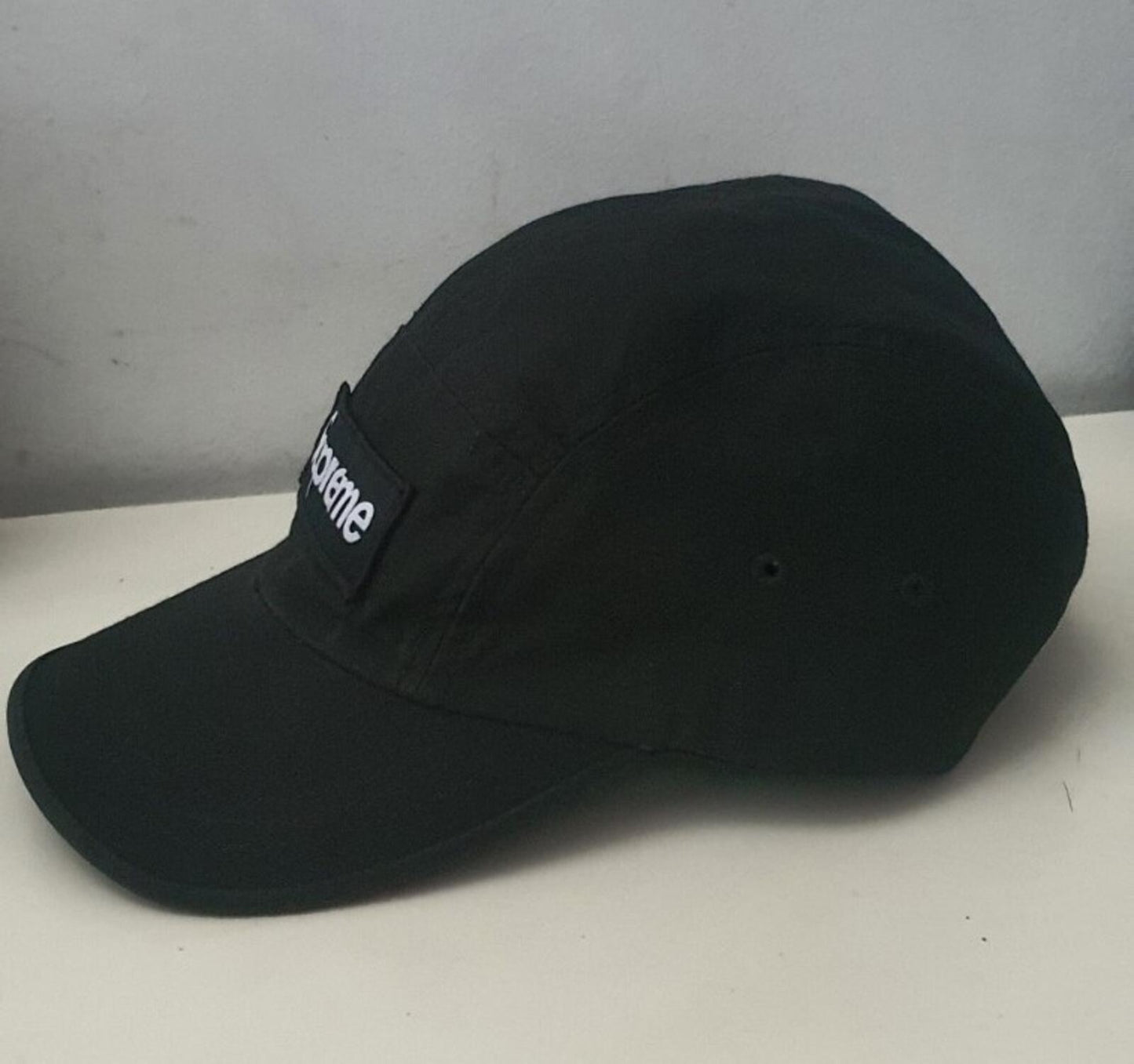 FW20 Supreme Military Camp Cap Hat Black Box Logo Made In USA