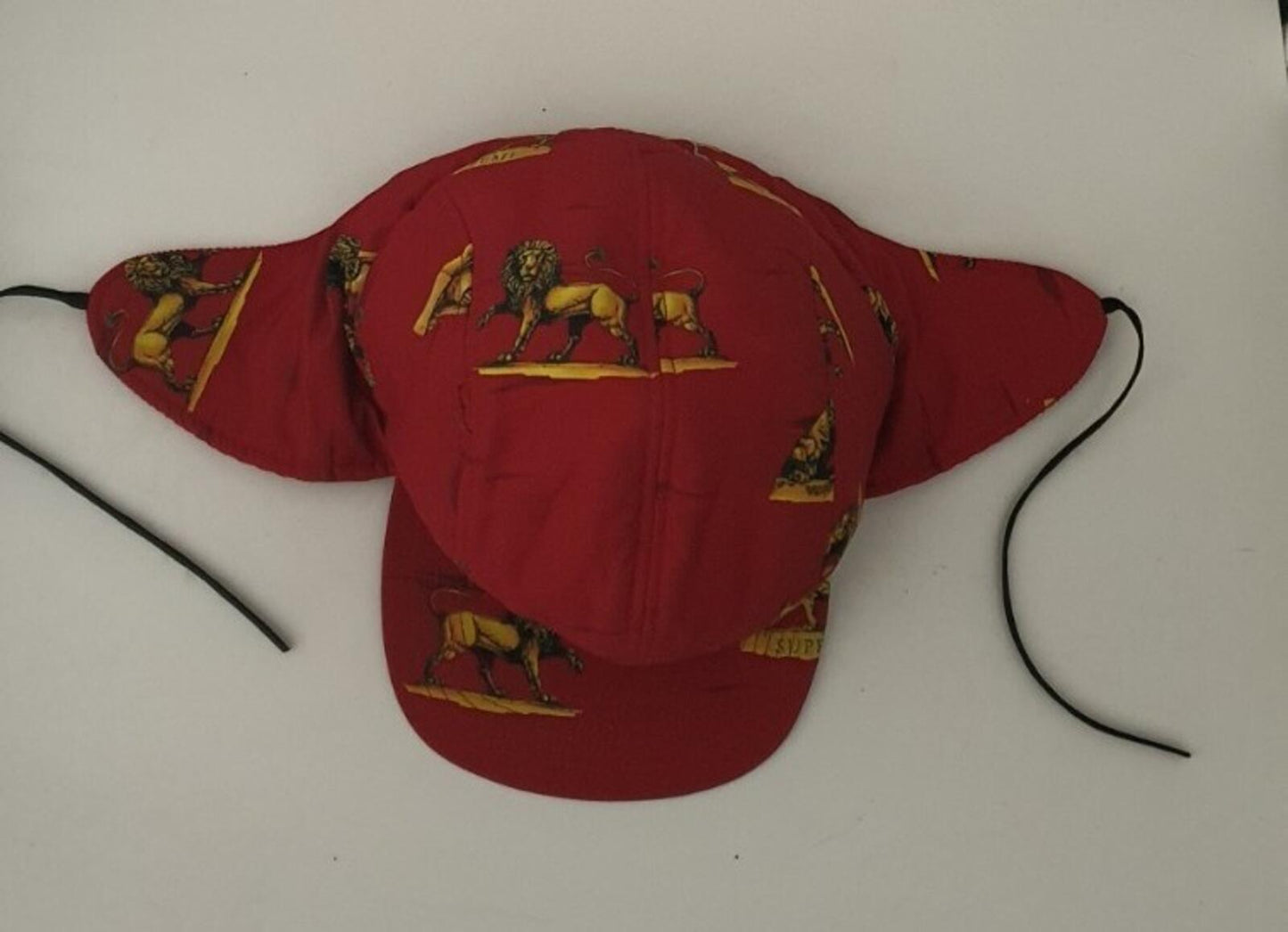 SS13 Supreme Lions Trail hat size M/L red cap earflap vintage 2013 Rare
