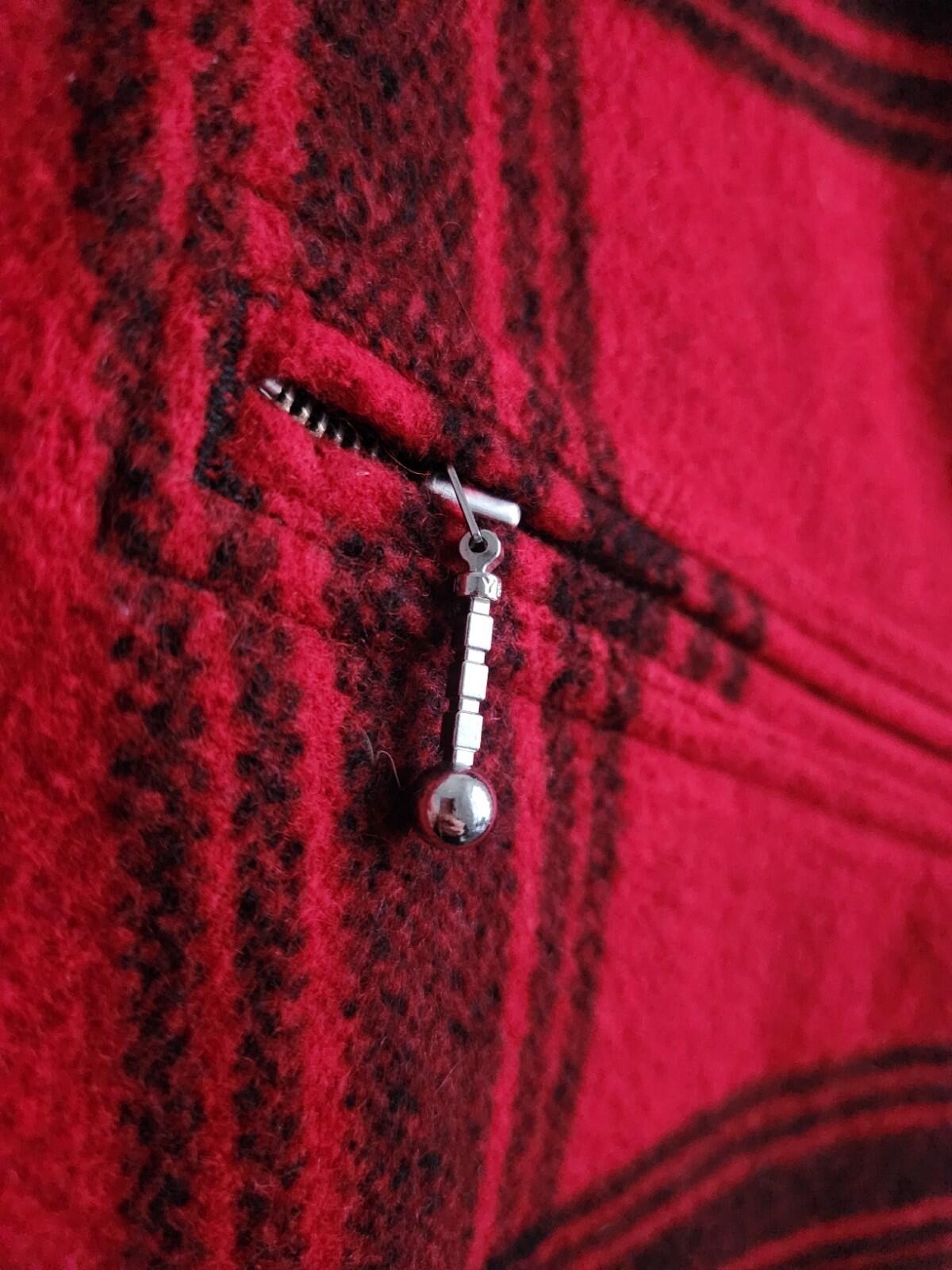 SS19 Supreme Zip Car Wool Jacket Red Size M