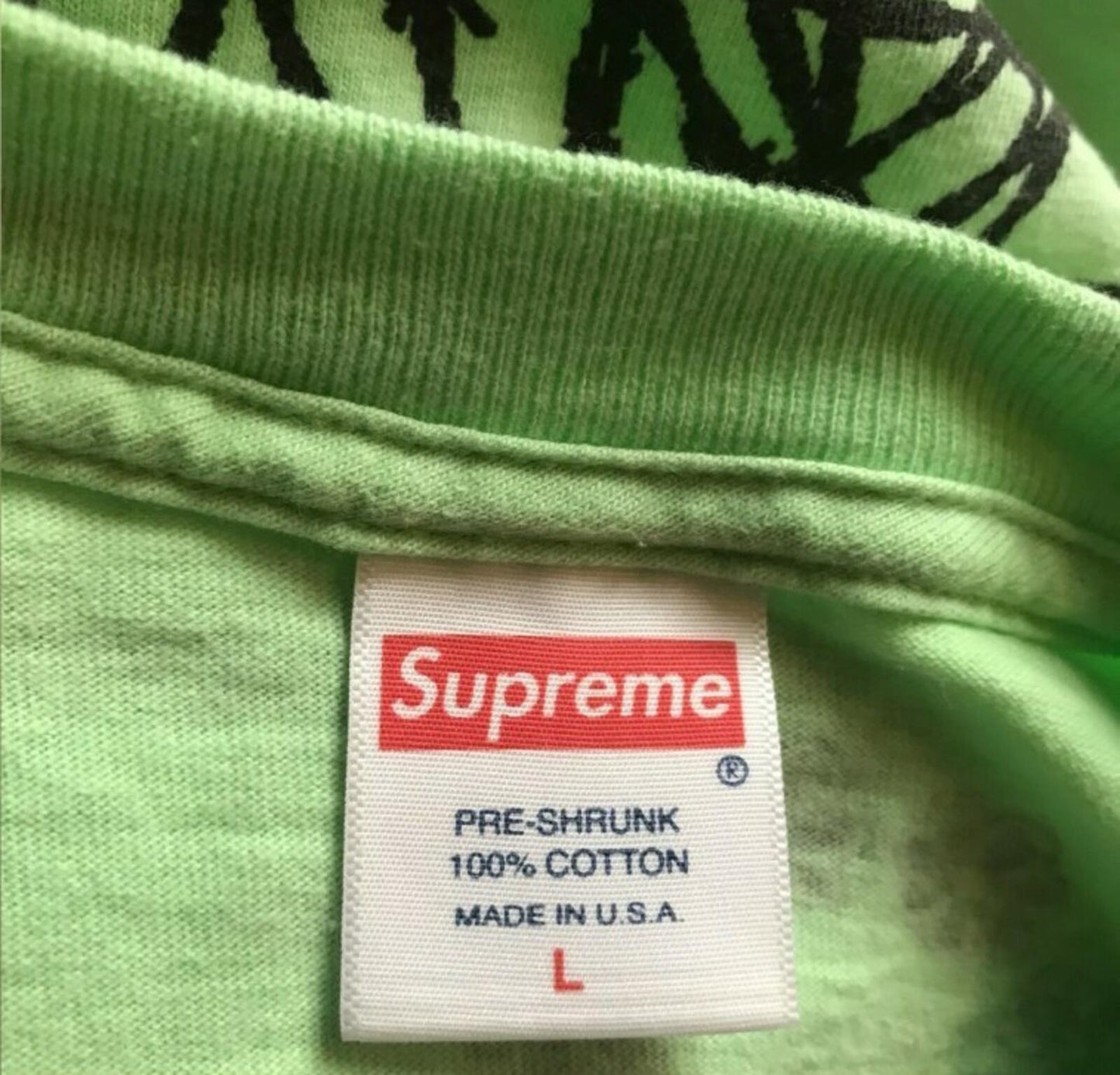 SS17 Supreme Dream green light Tee size L large T-shirt
