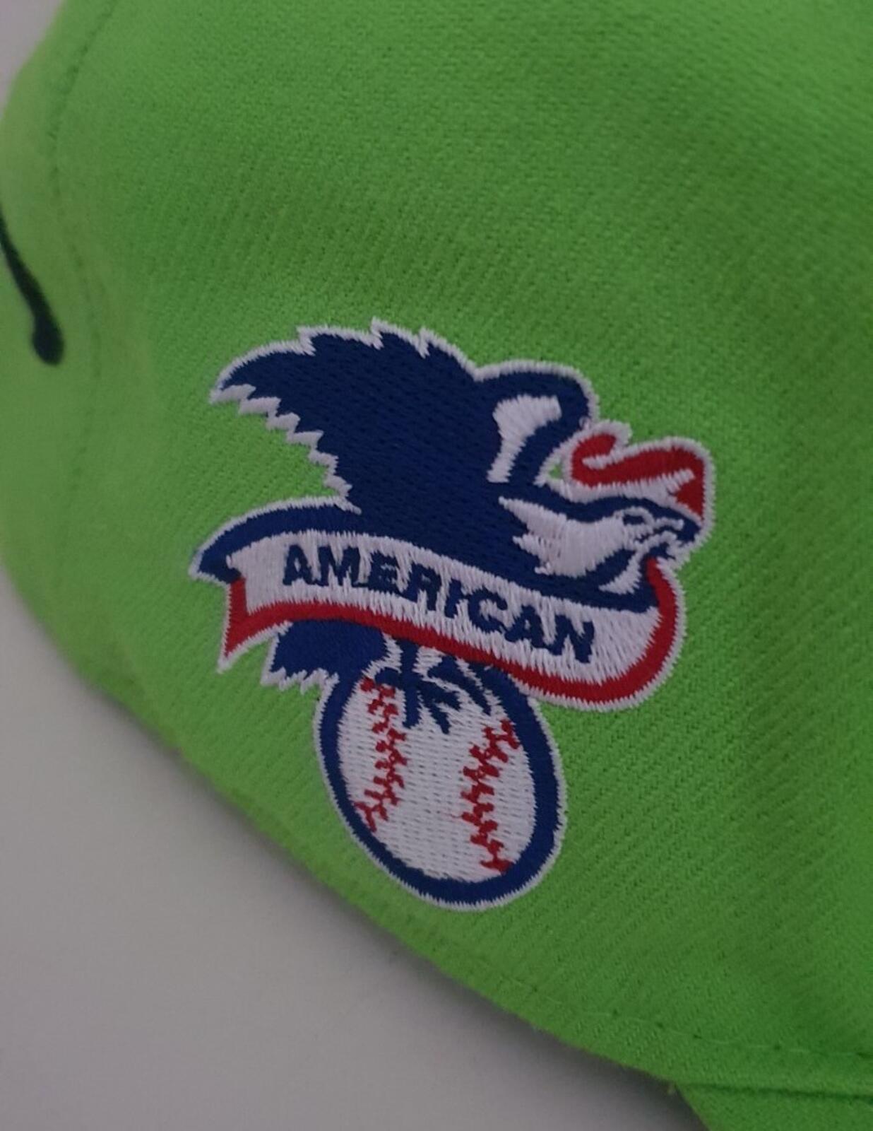 SS15 Supreme x Yankees x 47 brand lime green 5-panel cap Rare Baseball Hat