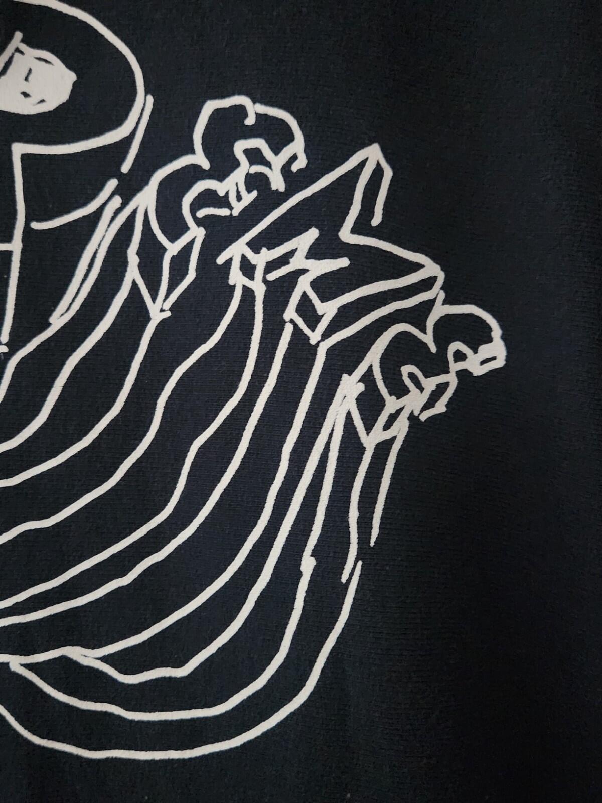 SS15 Supreme x Daniel Johnston hooded sweatshirt size M medium Vintage 2014 Navy