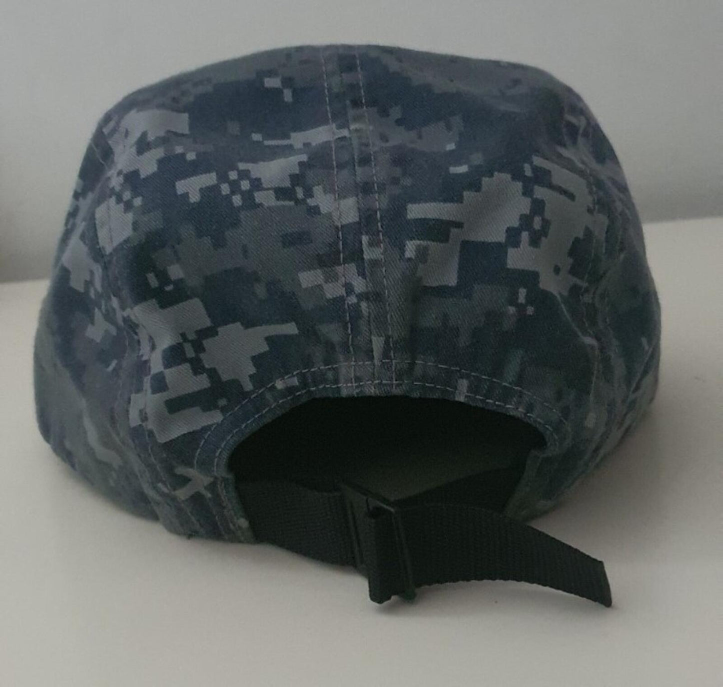 FW17 Supreme NYCO Twill camp cap Navy Digi Camo Hat box logo