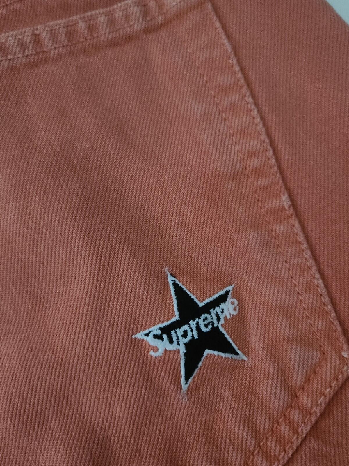 SS18 Supreme washed regular jeans size 30 Orange Trousers W30 L27 star denim
