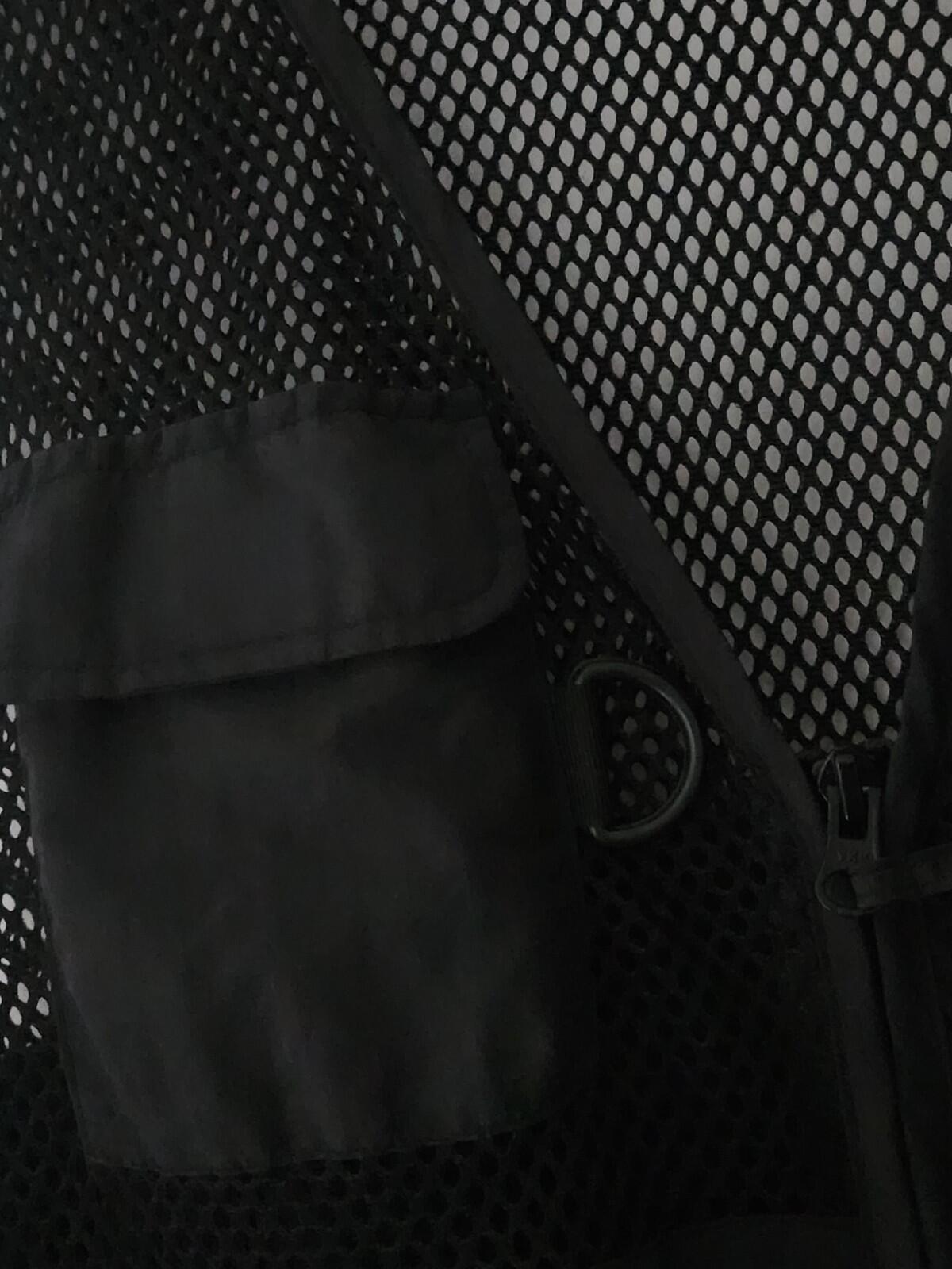SS18 Supreme Mesh Cargo Weste L Large Schwarz Gilet Ripstop Mesh Utility Pockets