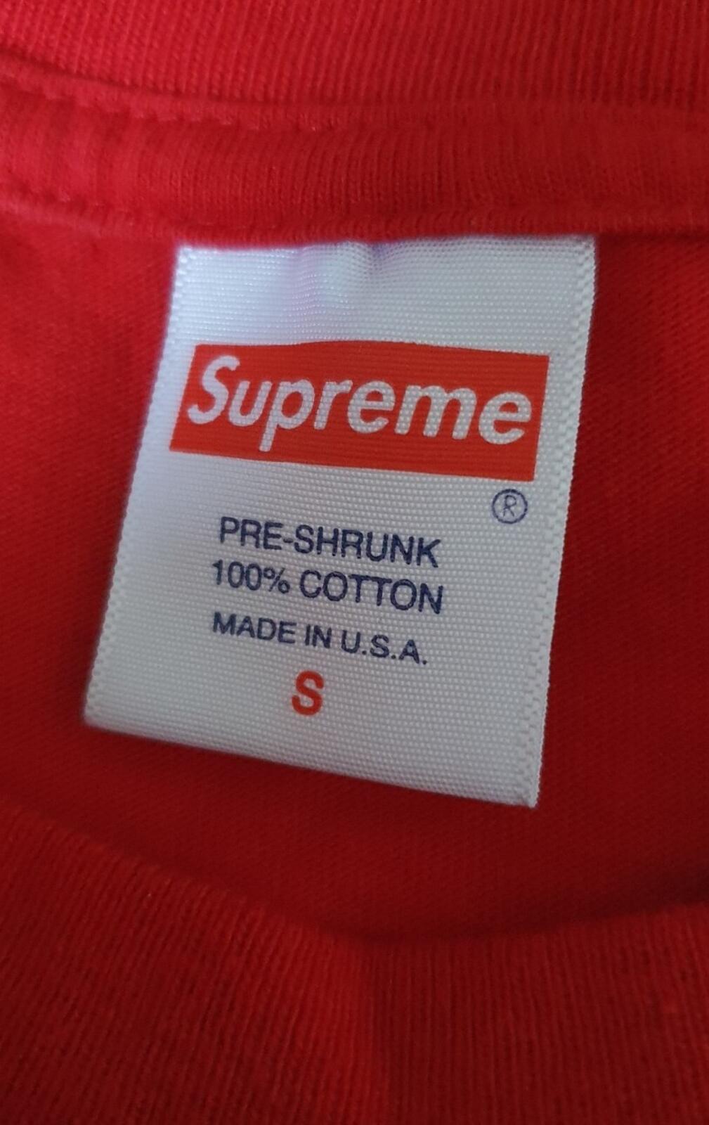 SS21 Supreme Clayton Patterson L/S Tee Red Size S