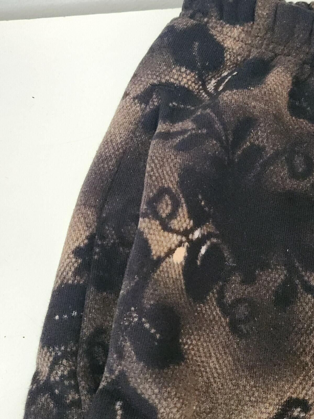 SS17 Bleached Lace Sweatshorts Schwarz Shorts Größe S kleine Shorts Baumwoll-Fleece