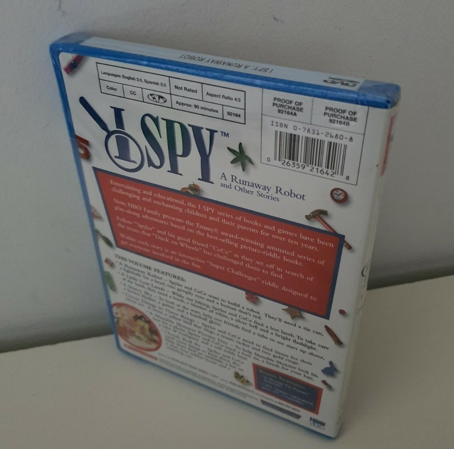 I Spy - A Runaway Robot and Other Stories for children New Unopened Sealed DVD