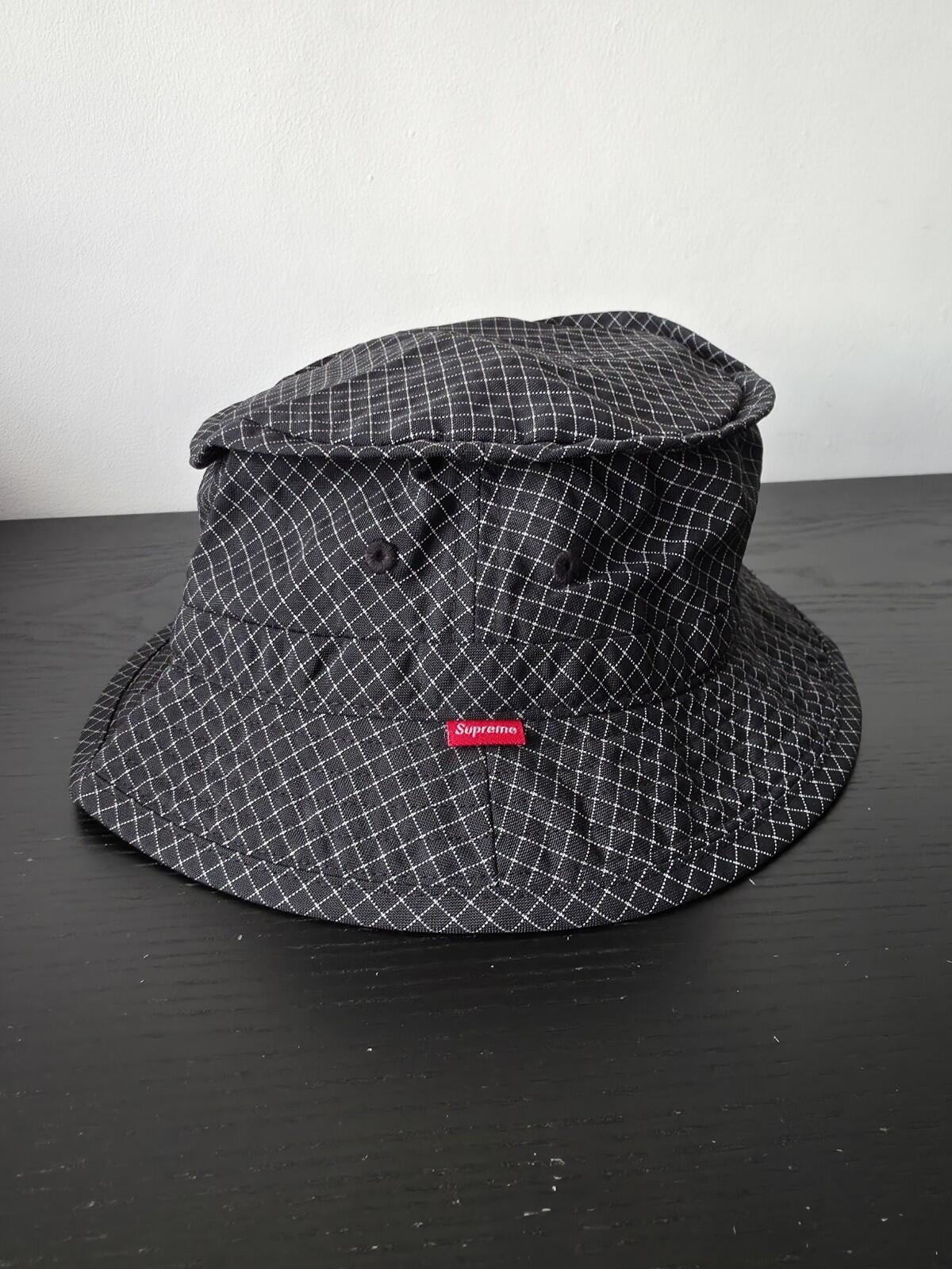 FW18 Supreme Reflective Ripstop Low Crusher Hat Black Size M / L