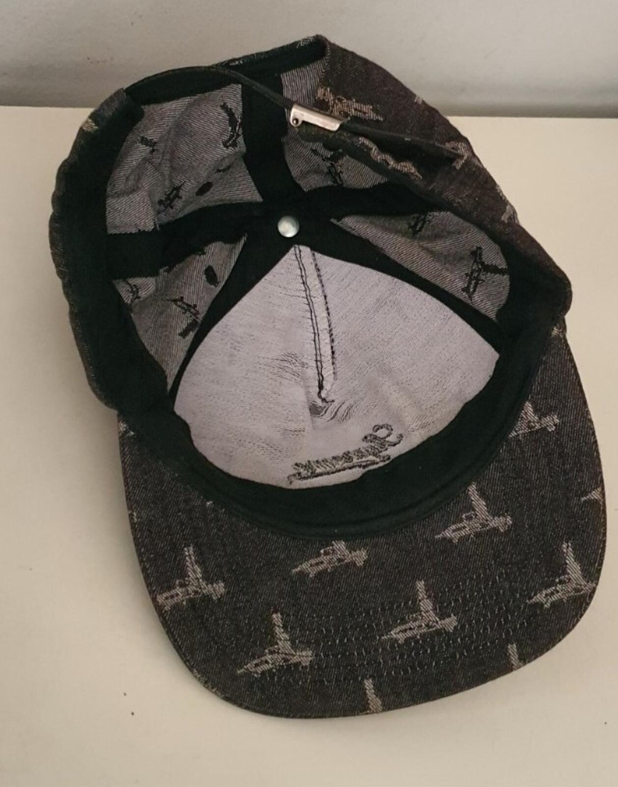 Gorra de 5 paneles Jacquard Supreme FW15 Negra