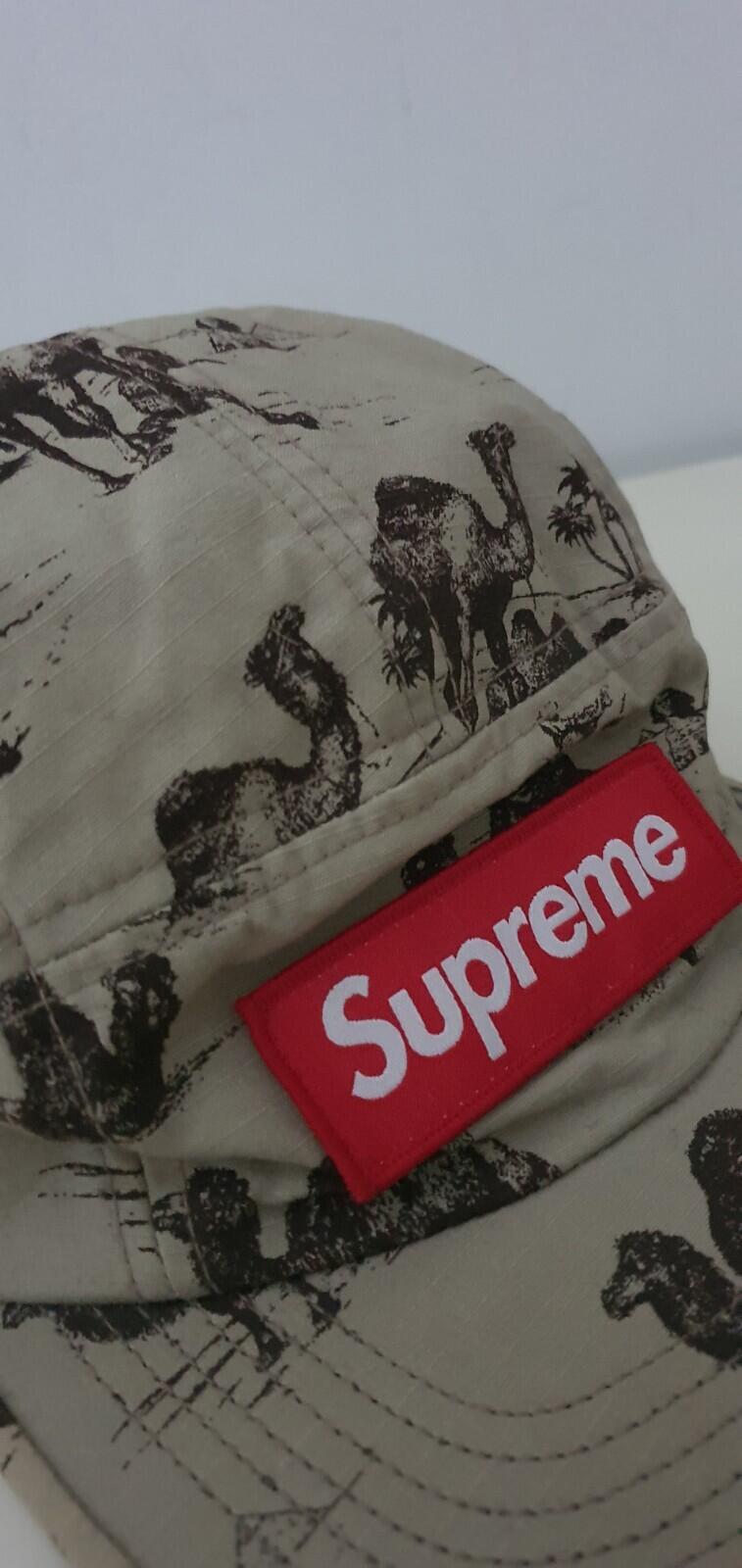 SS12 Supreme Camels Camp Cap Hut Vintage Tan Sand Sehr Selten 2012