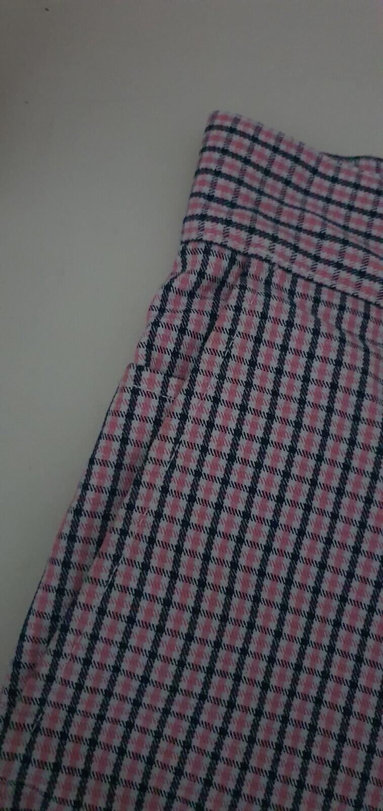 SS16 Supreme Mini Check Work Pant size 34 W34 L32 zip up trousers pants pink