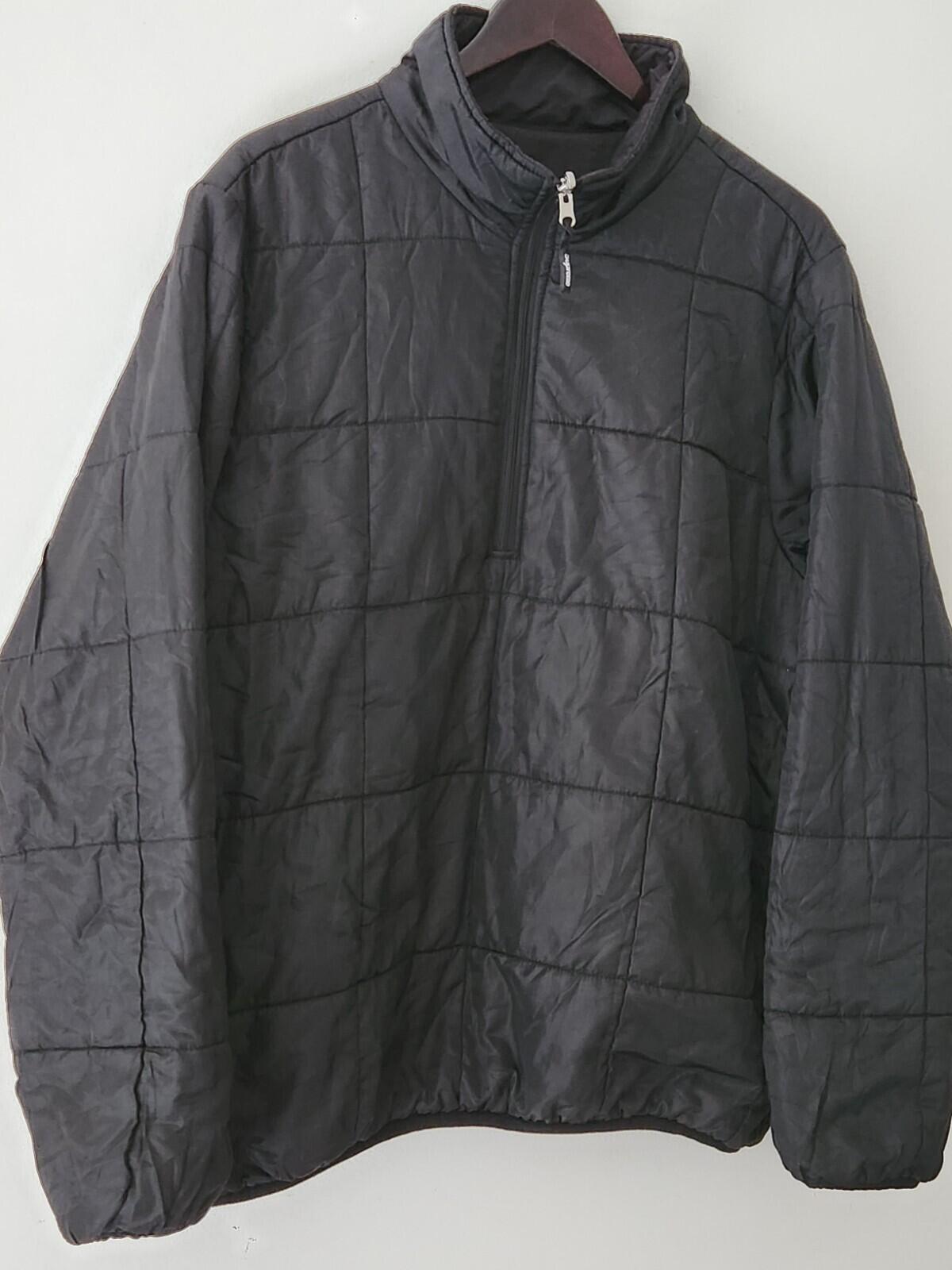 FW15 Supreme Reversible Pullover Puffer Jacket Größe L groß Seltene Jacke Schwarz
