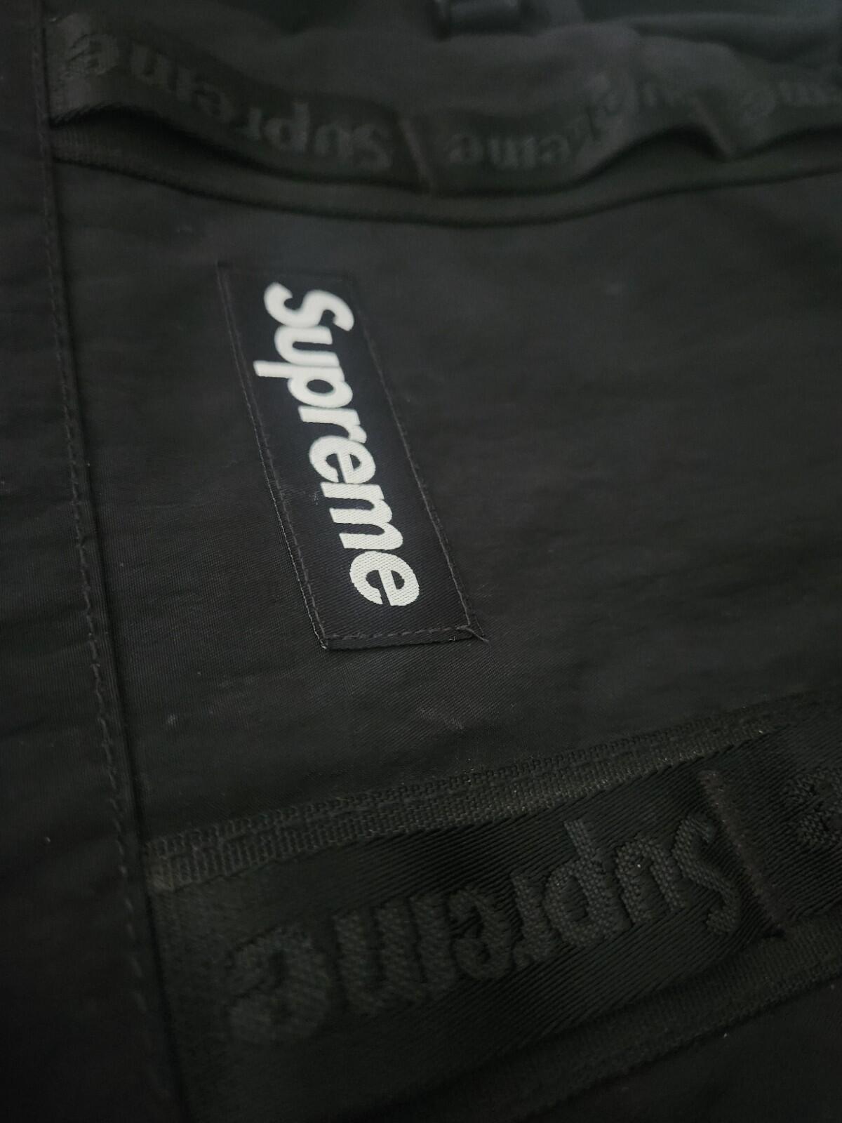 FW20 Supreme Backpack Black Bag Water Resistant Nylon Rucksack