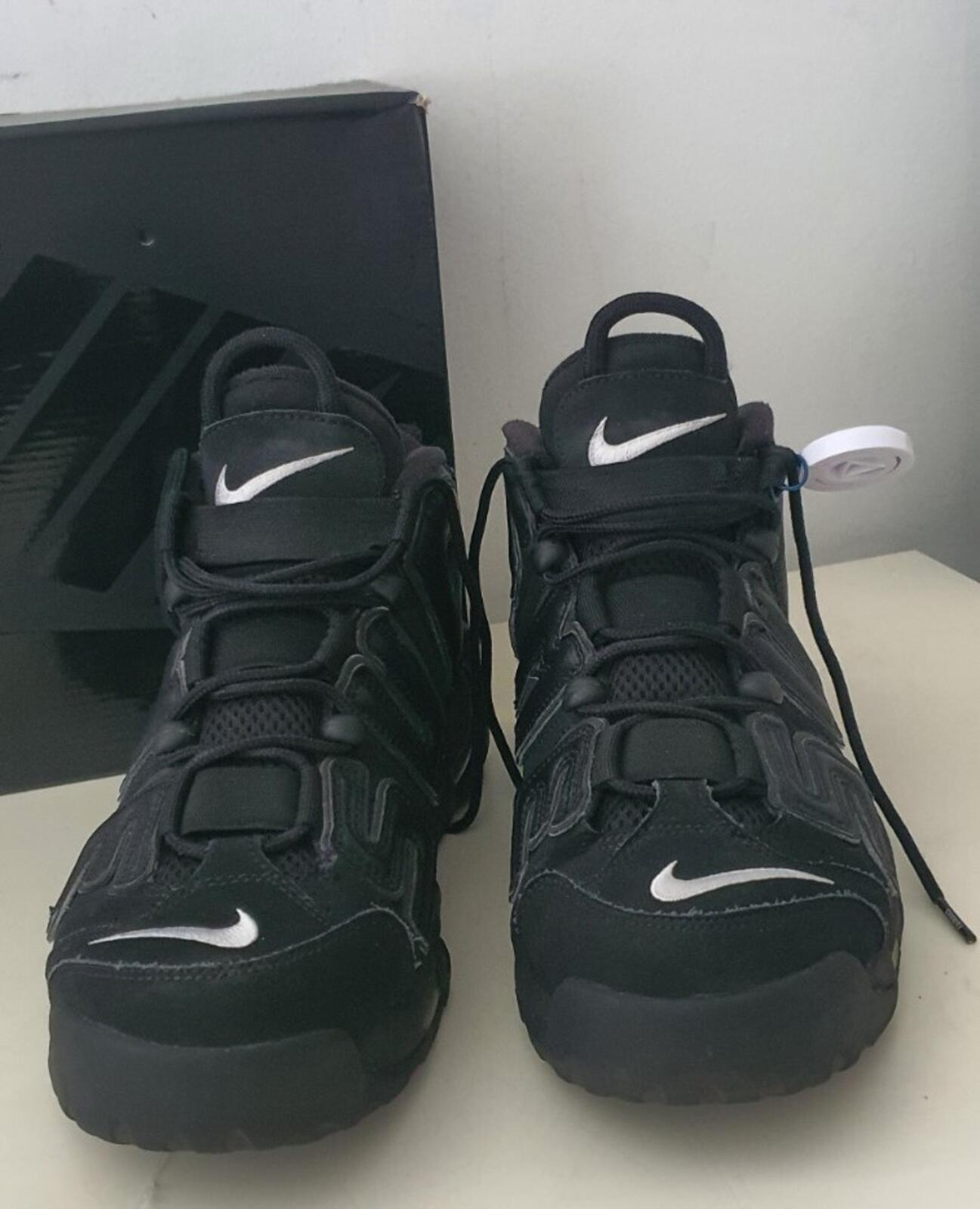 SS17 Supreme x Nike Air More Uptempo Schwarz UK 6.5 US 7.5 EUR 40.5 Los