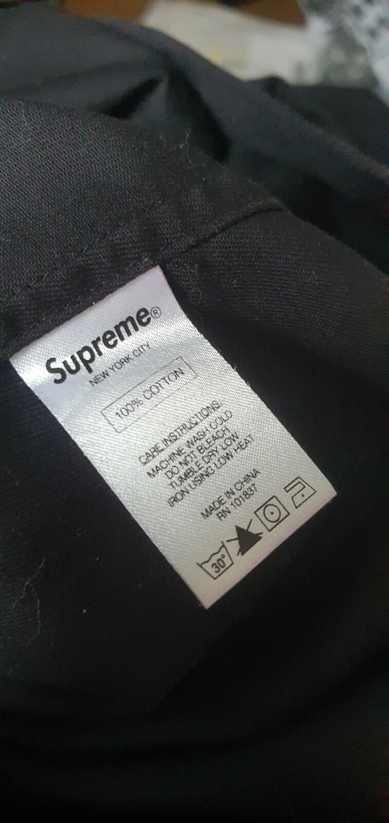 FW14 Supreme Hi-Vis Work Shirt Black Size L