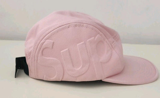 FW16 Supreme Raised Sup Camp Cap Pink Hat
