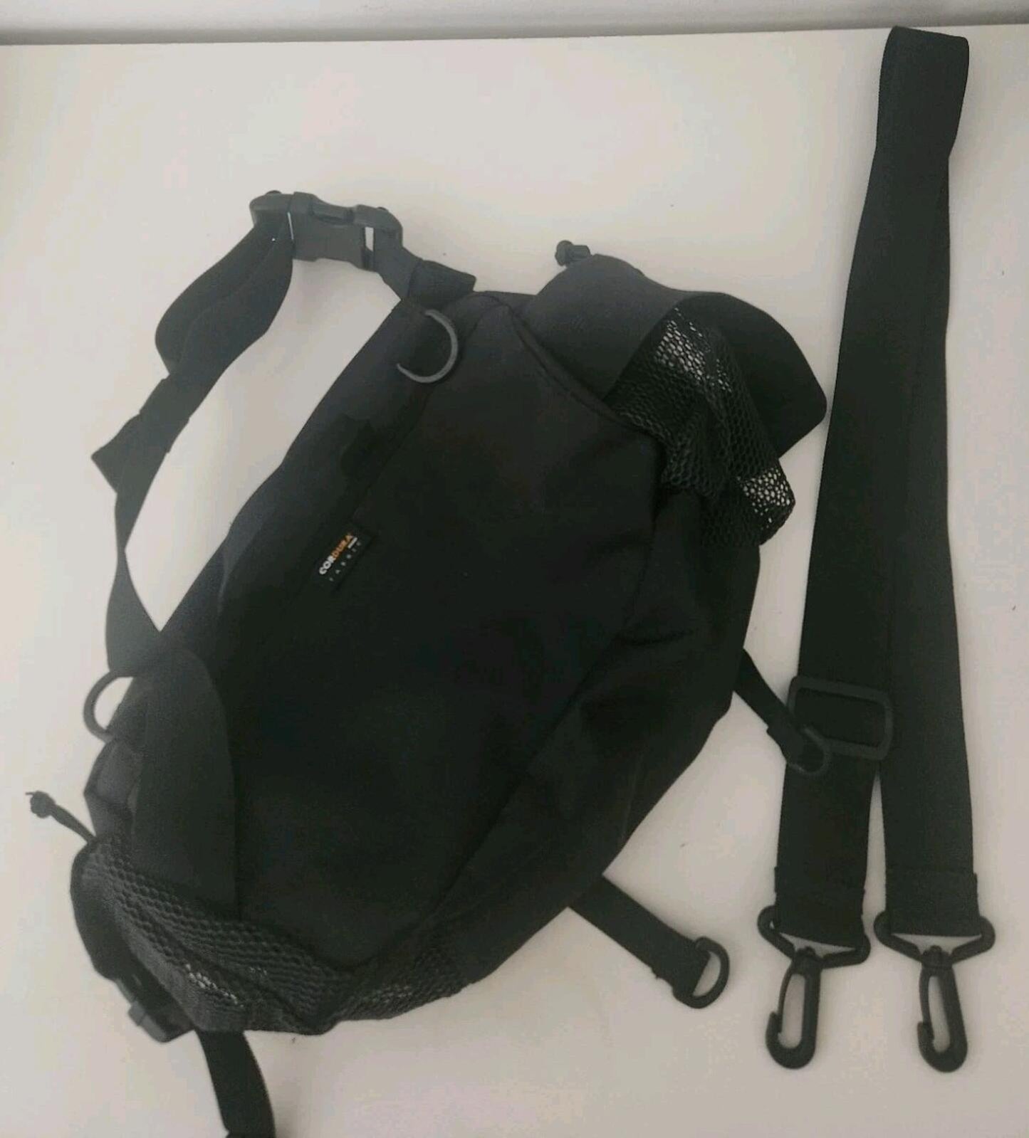 SS20 Supreme waist bag Black Shoulder Belt Cordura