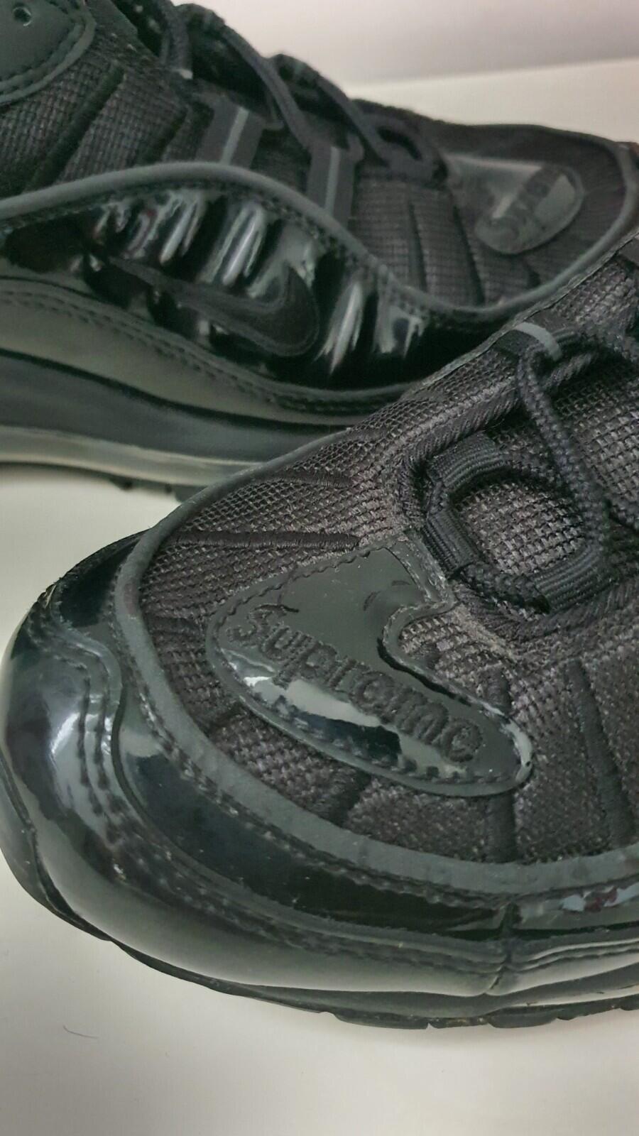 SS16 Supreme Nike Air Max 98 Black US 8.5 UK 7.5  EU 42 reflective lot Trainers