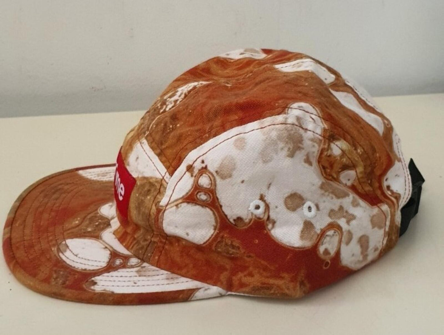 FW17 Supreme Blood and Semen Camp Cap weiße Mütze Box Logo Neu