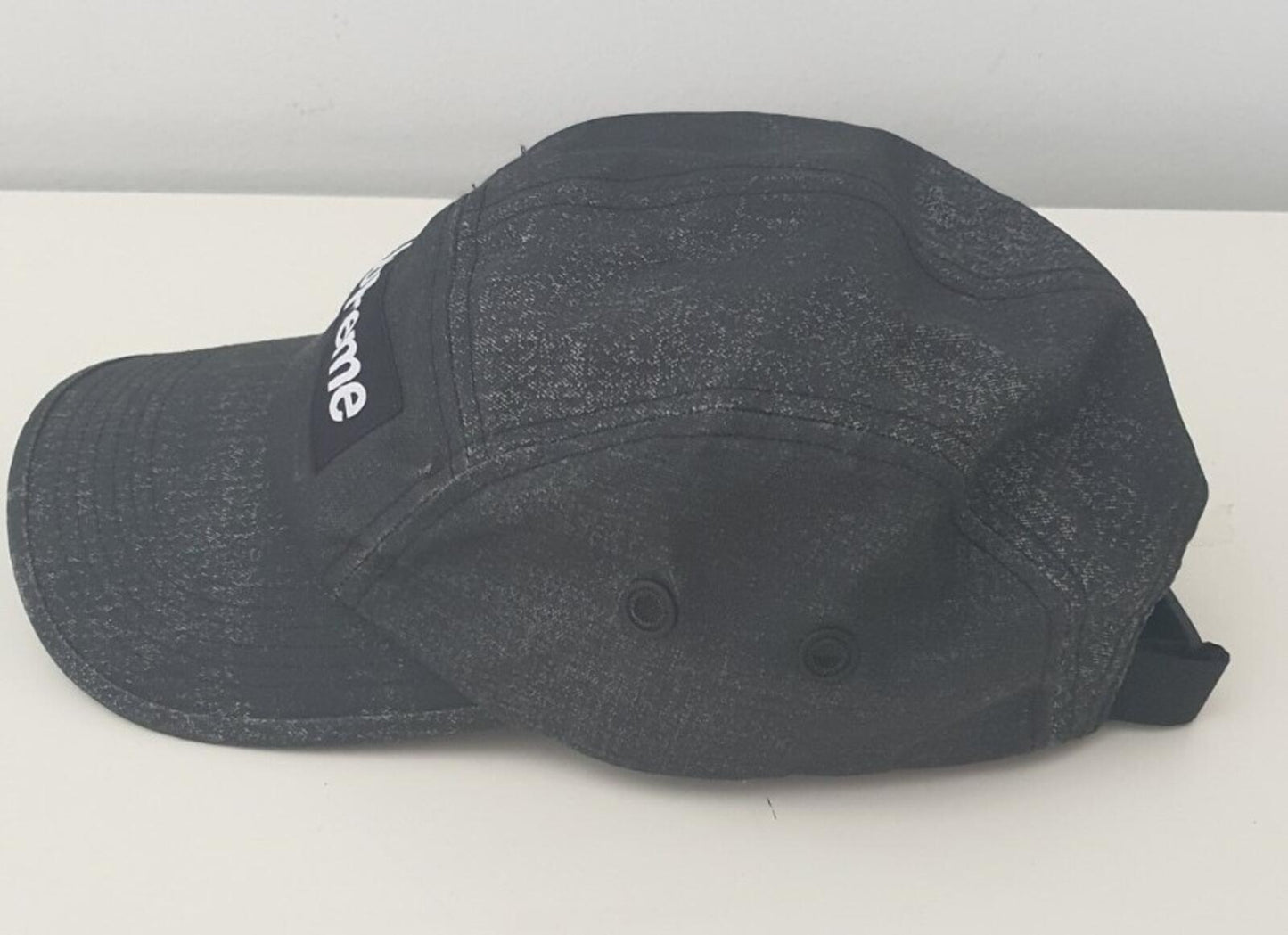 SS22 Supreme Coated Cordura Camp Cap Black