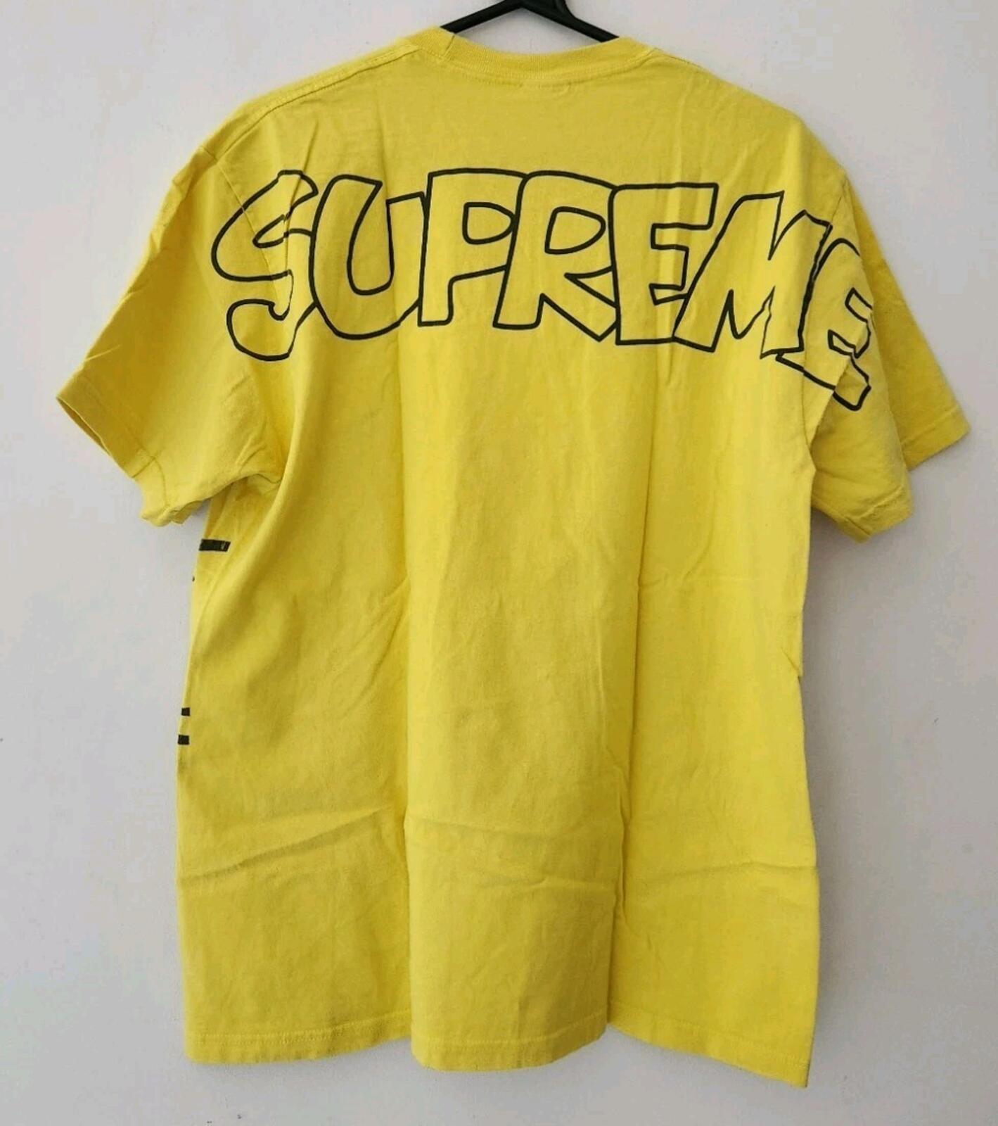 FW20 Supreme Pitufo Camiseta Amarilla Talla M