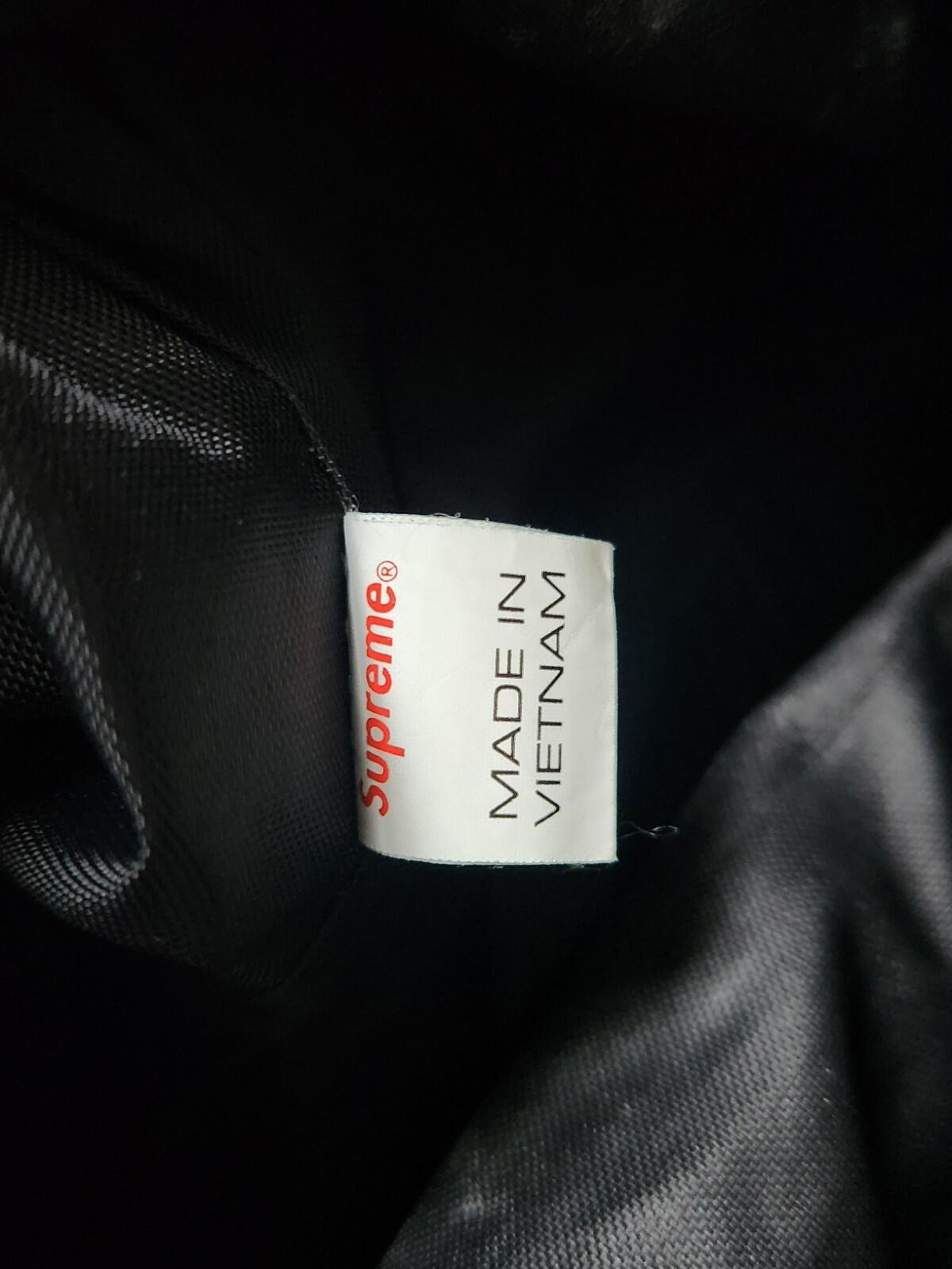 SS21 Supreme zip tote Black Bag Water Resistant Nylon