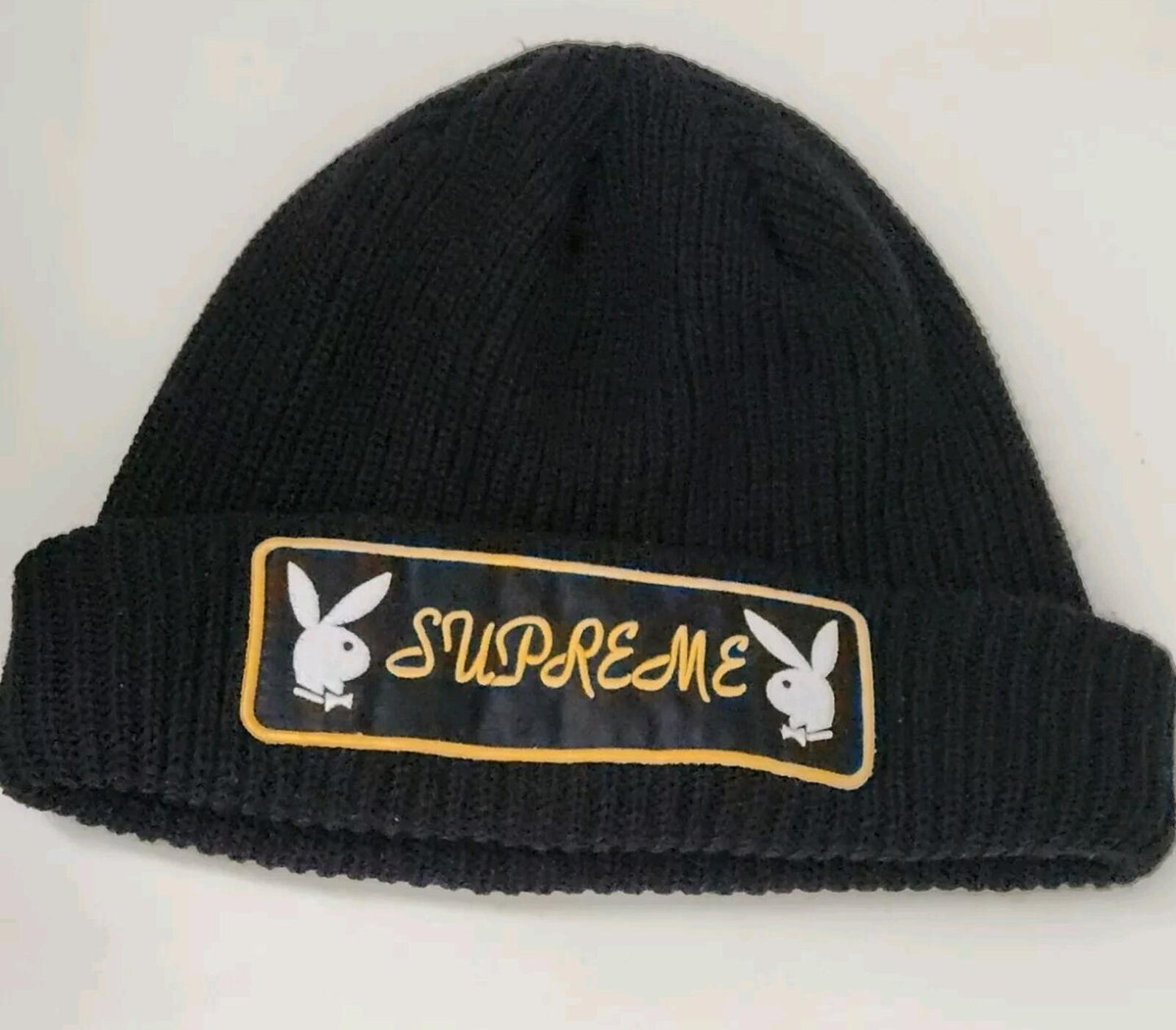 FW16 Supreme x Playboy Patch Beanie Black